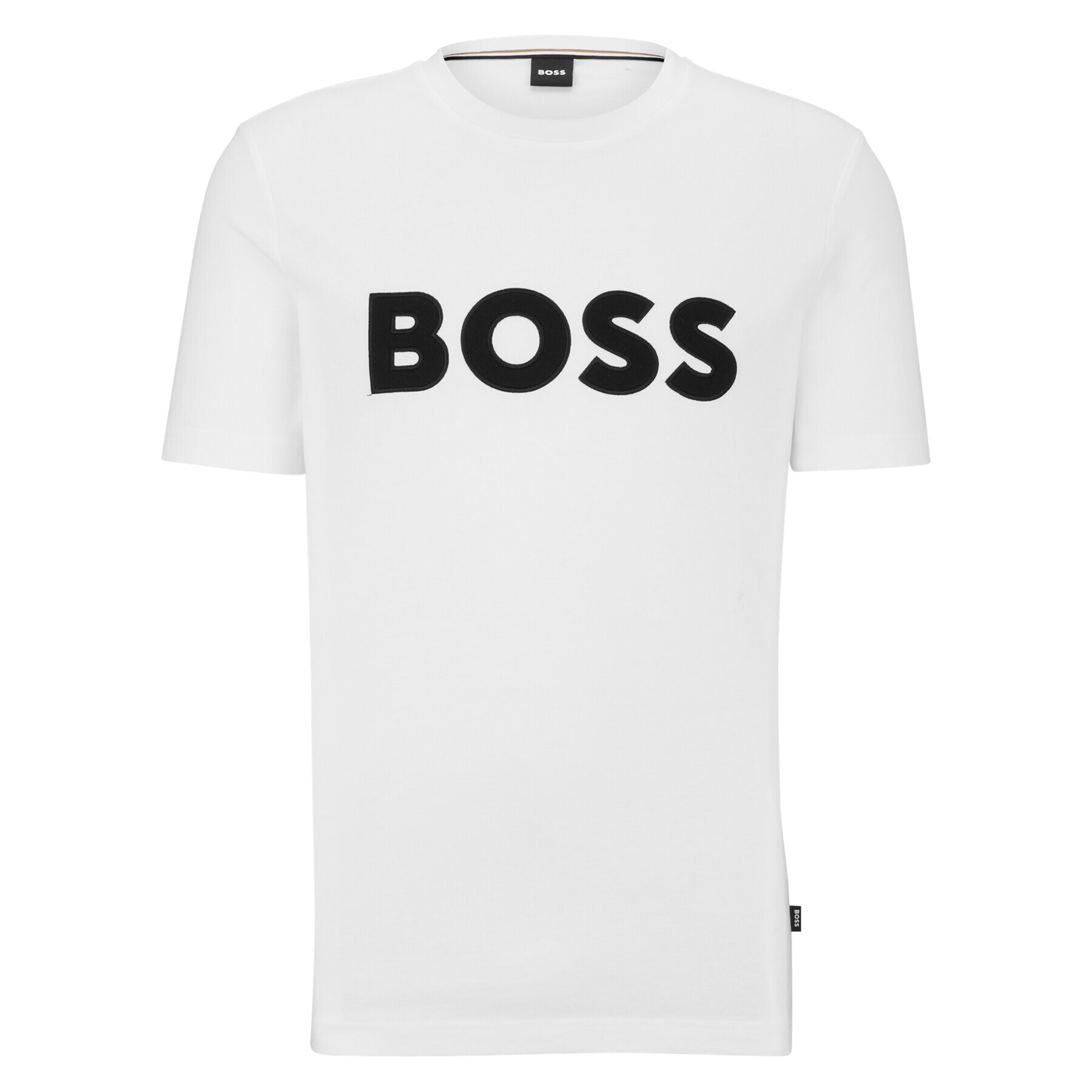 Boss Тишърт Tiburt 345 50486200 Бял Regular Fit - Pepit.bg