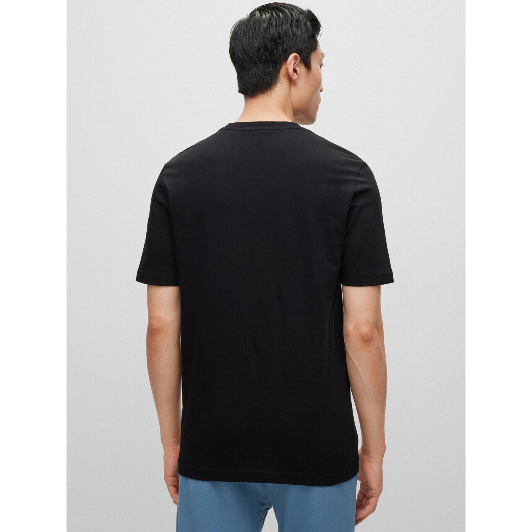 Boss Тишърт 50486200 Черен Regular Fit - Pepit.bg