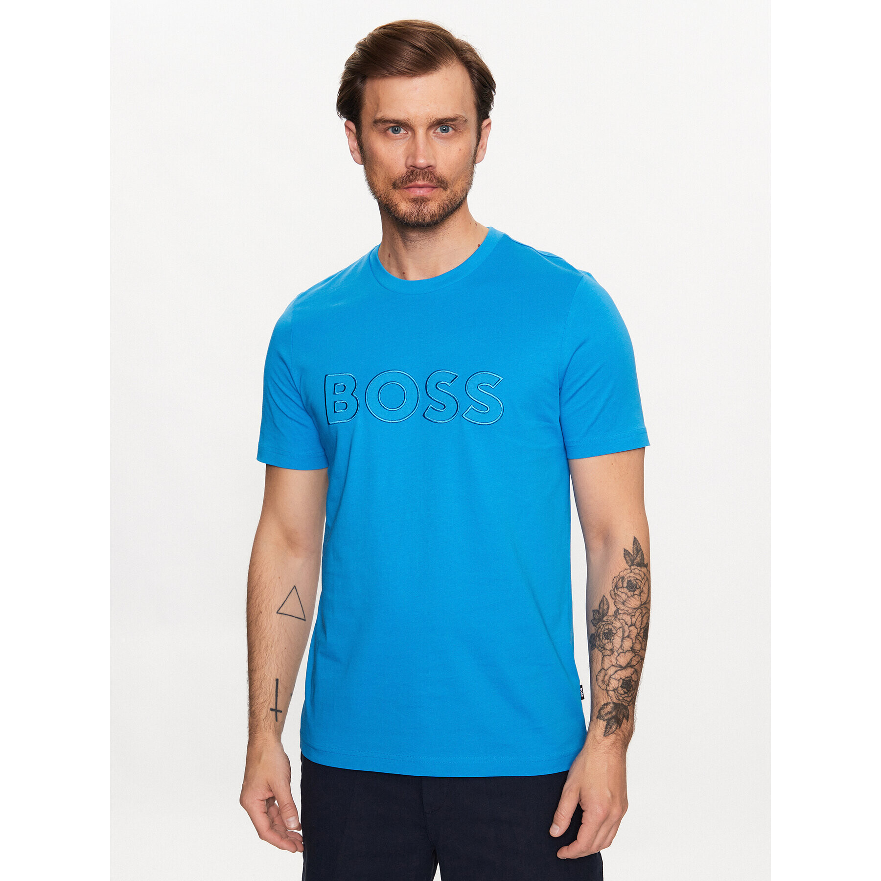 Boss Тишърт 50486200 Син Regular Fit - Pepit.bg