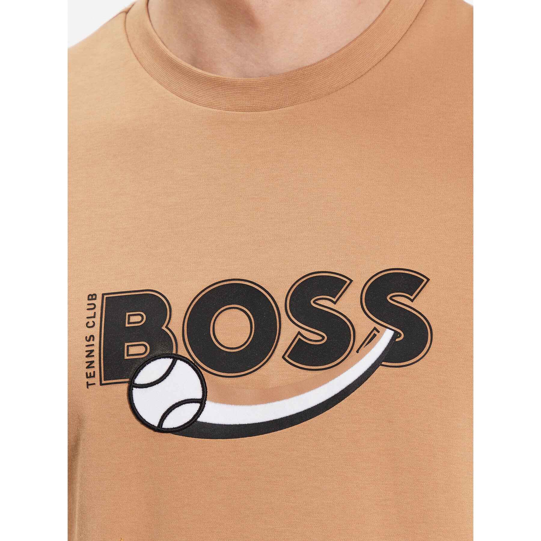 Boss Тишърт 50486205 Бежов Regular Fit - Pepit.bg