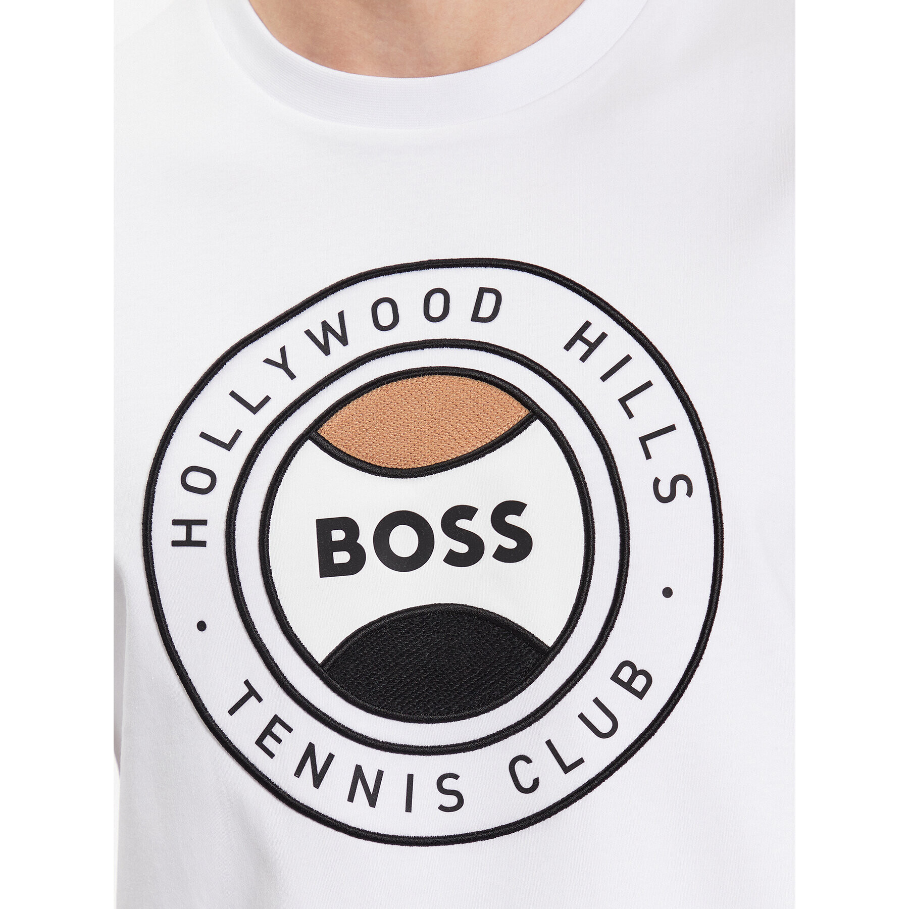 Boss Тишърт 50486205 Бял Regular Fit - Pepit.bg