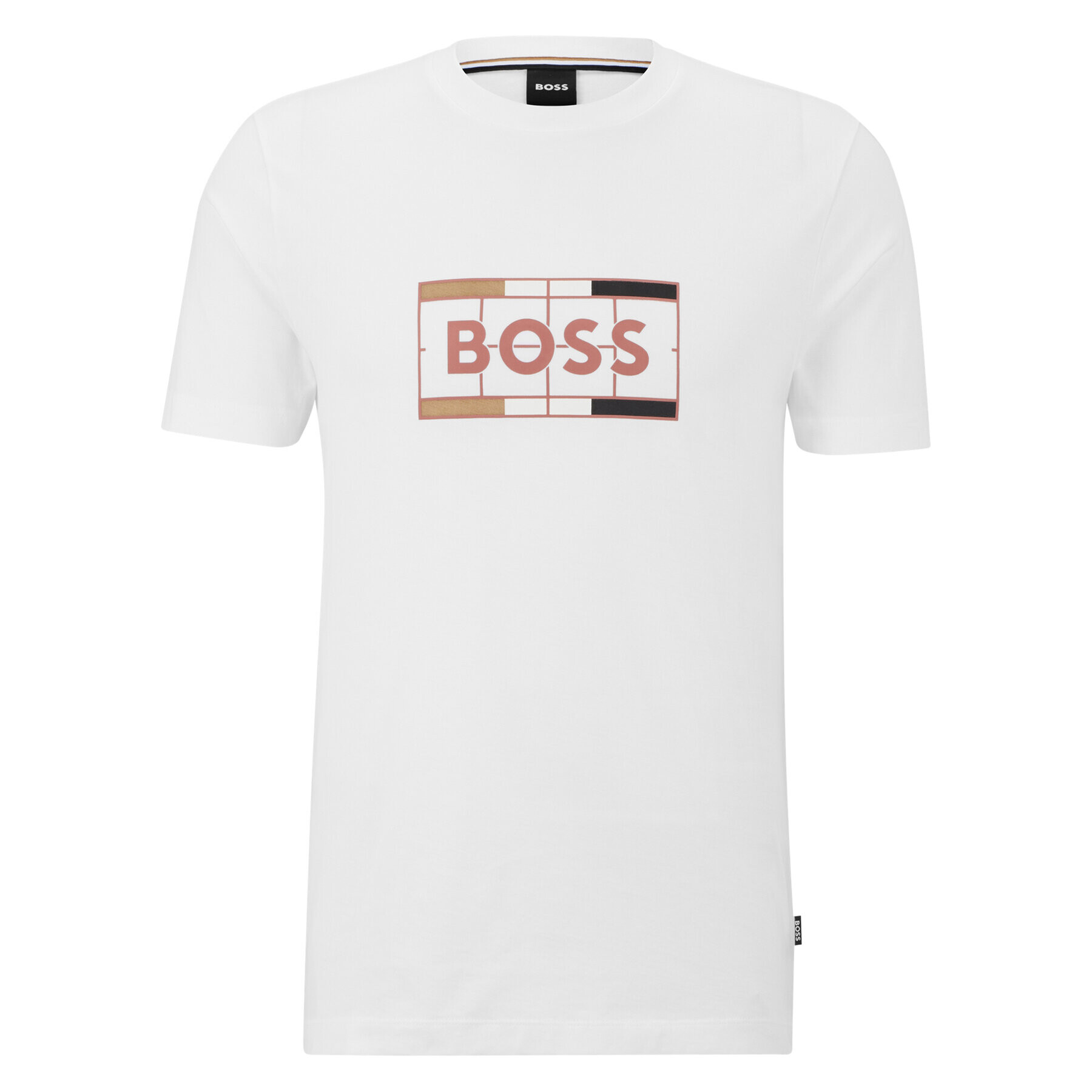 Boss Тишърт 50486210 Бял Slim Fit - Pepit.bg