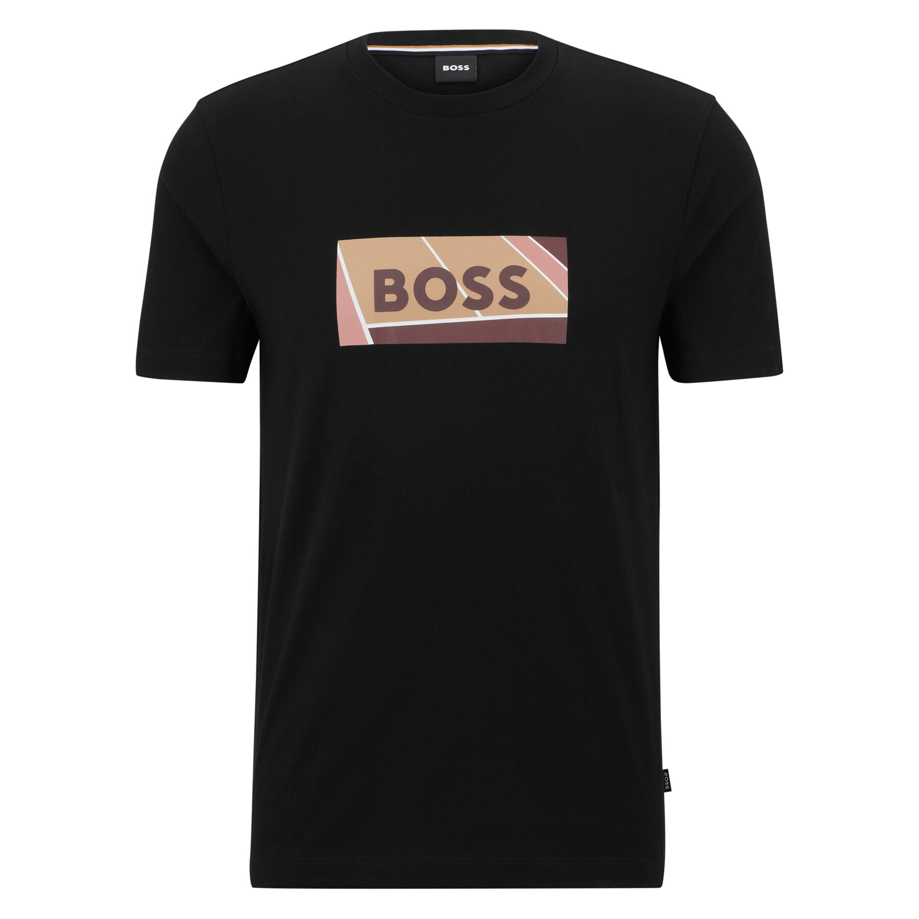 Boss Тишърт 50486210 Черен Slim Fit - Pepit.bg