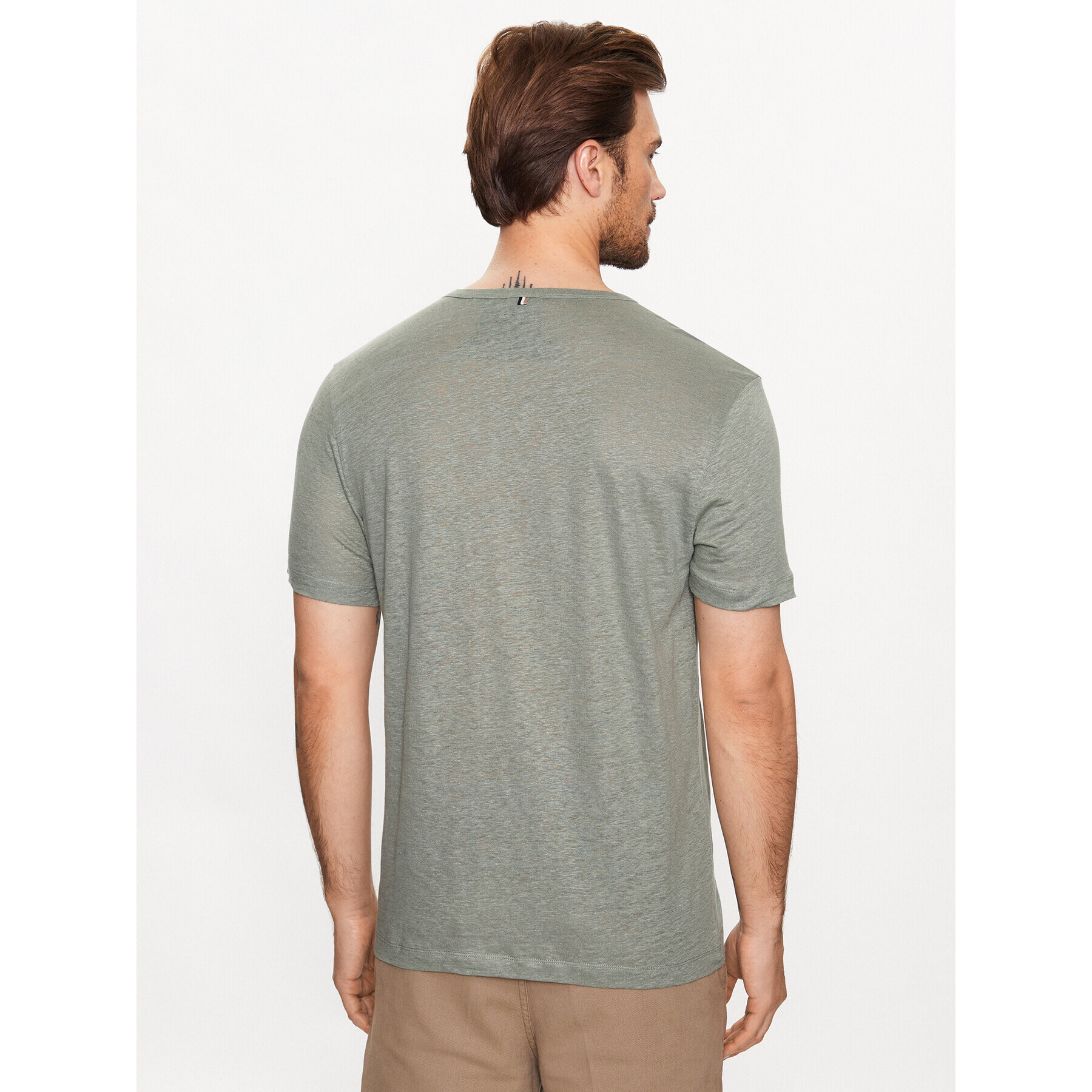 Boss Тишърт 50486212 Зелен Regular Fit - Pepit.bg