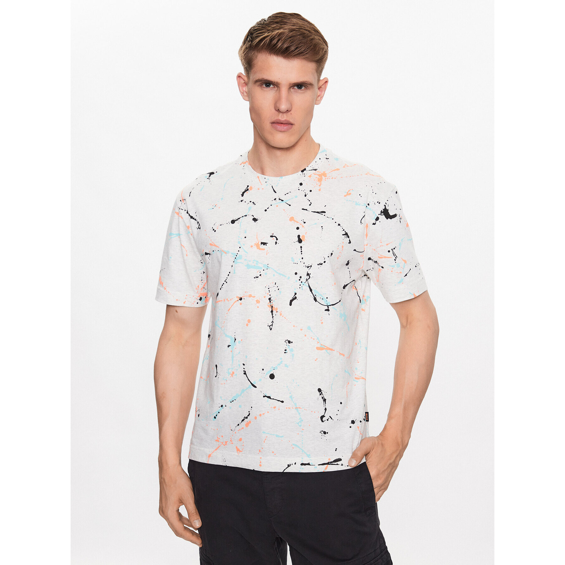 Boss Тишърт Tepaint 50486513 Цветен Oversize - Pepit.bg