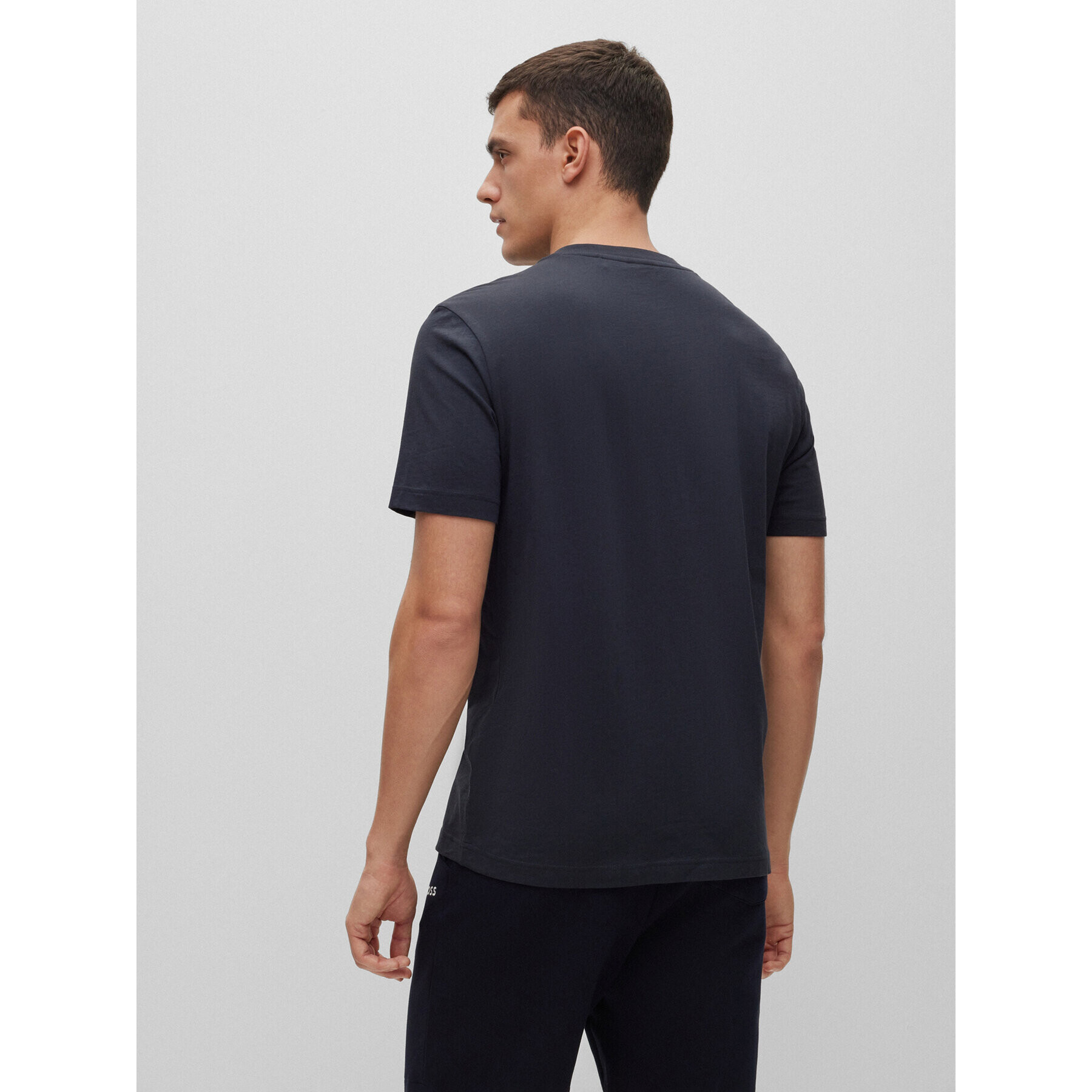 Boss Тишърт 50488785 Тъмносин Regular Fit - Pepit.bg