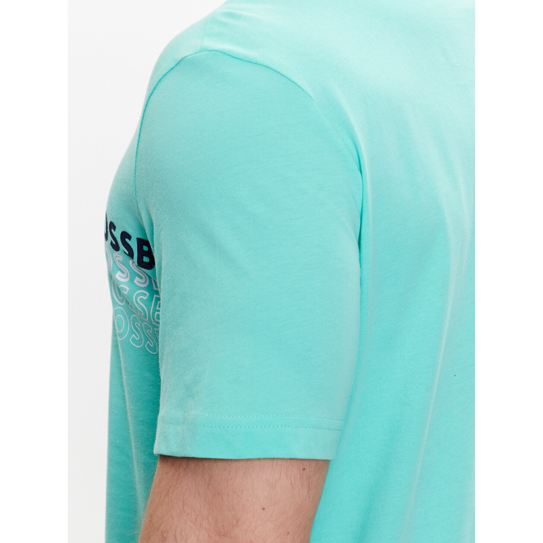 Boss Тишърт 50488785 Зелен Regular Fit - Pepit.bg
