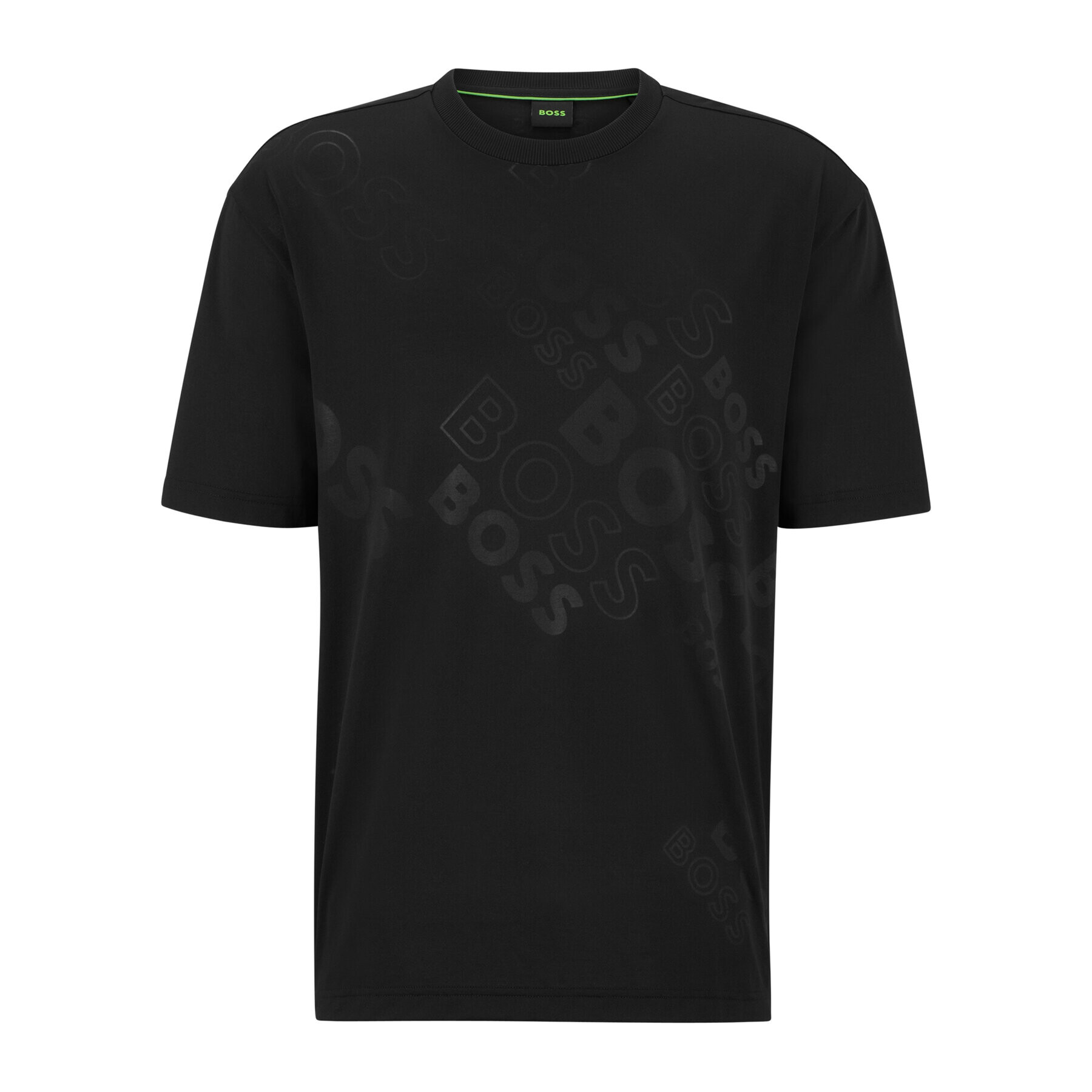 Boss Тишърт 50488788 Черен Relaxed Fit - Pepit.bg