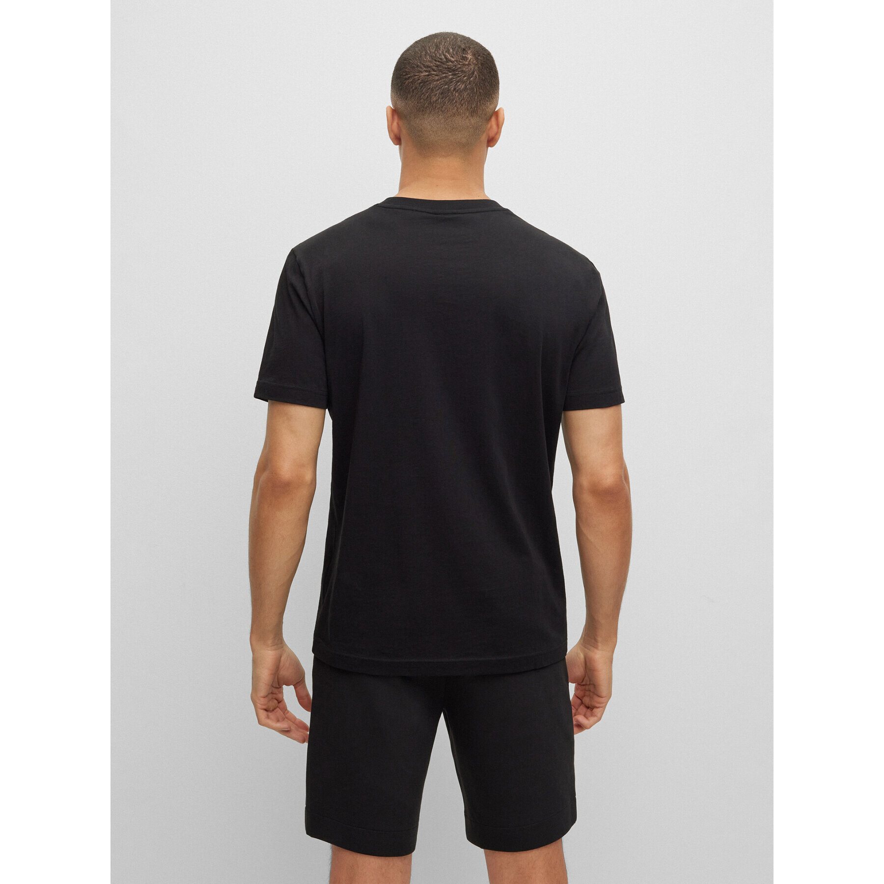 Boss Тишърт 50488793 Черен Regular Fit - Pepit.bg