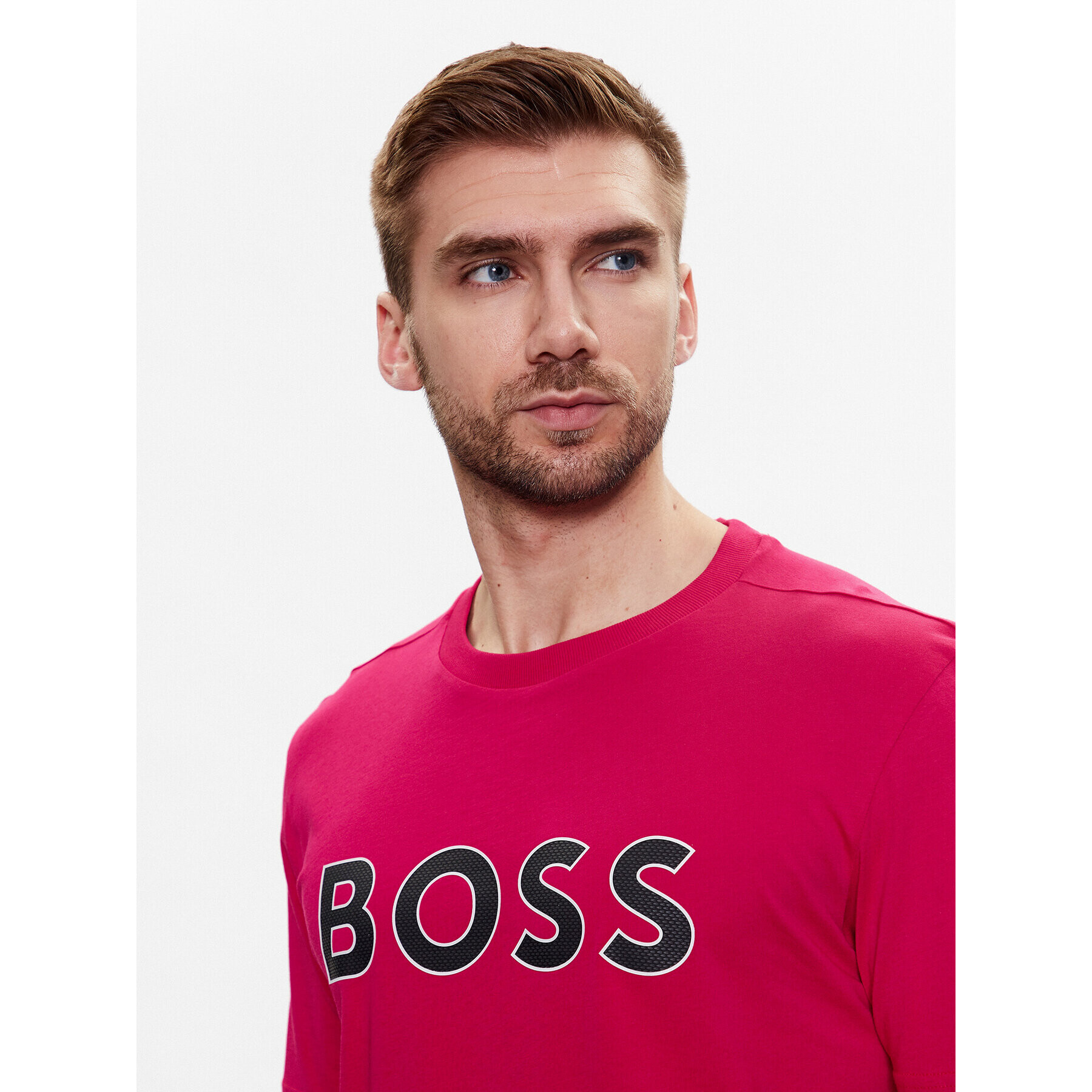 Boss Тишърт 50488793 Розов Regular Fit - Pepit.bg