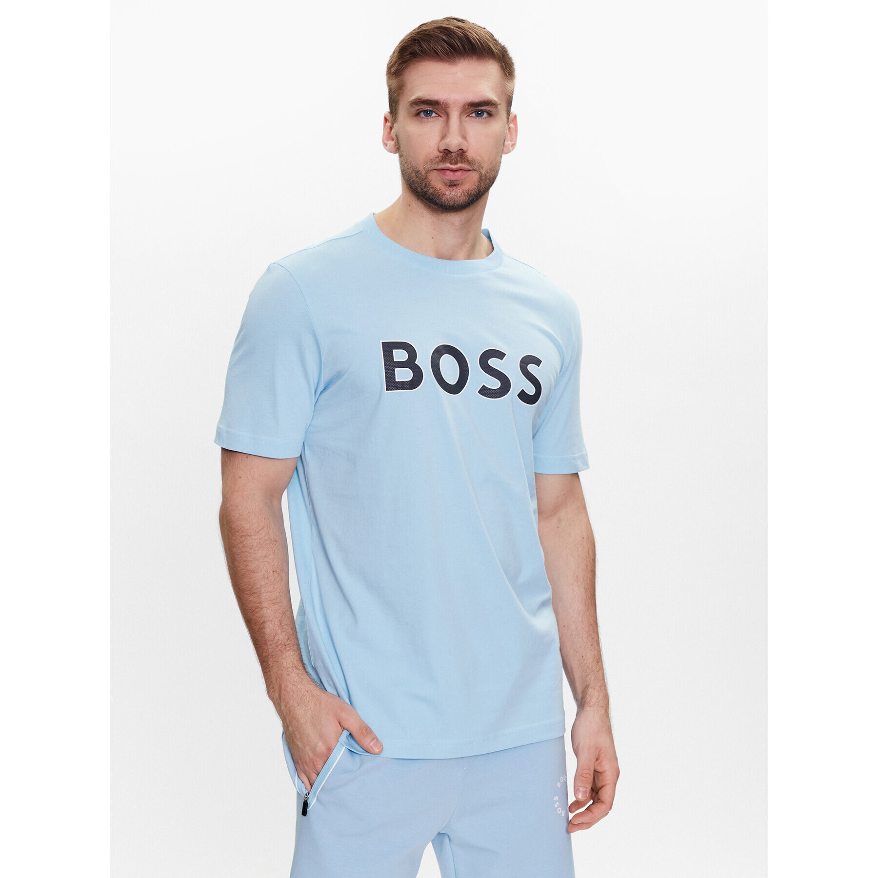 Boss Тишърт 50488793 Син Regular Fit - Pepit.bg