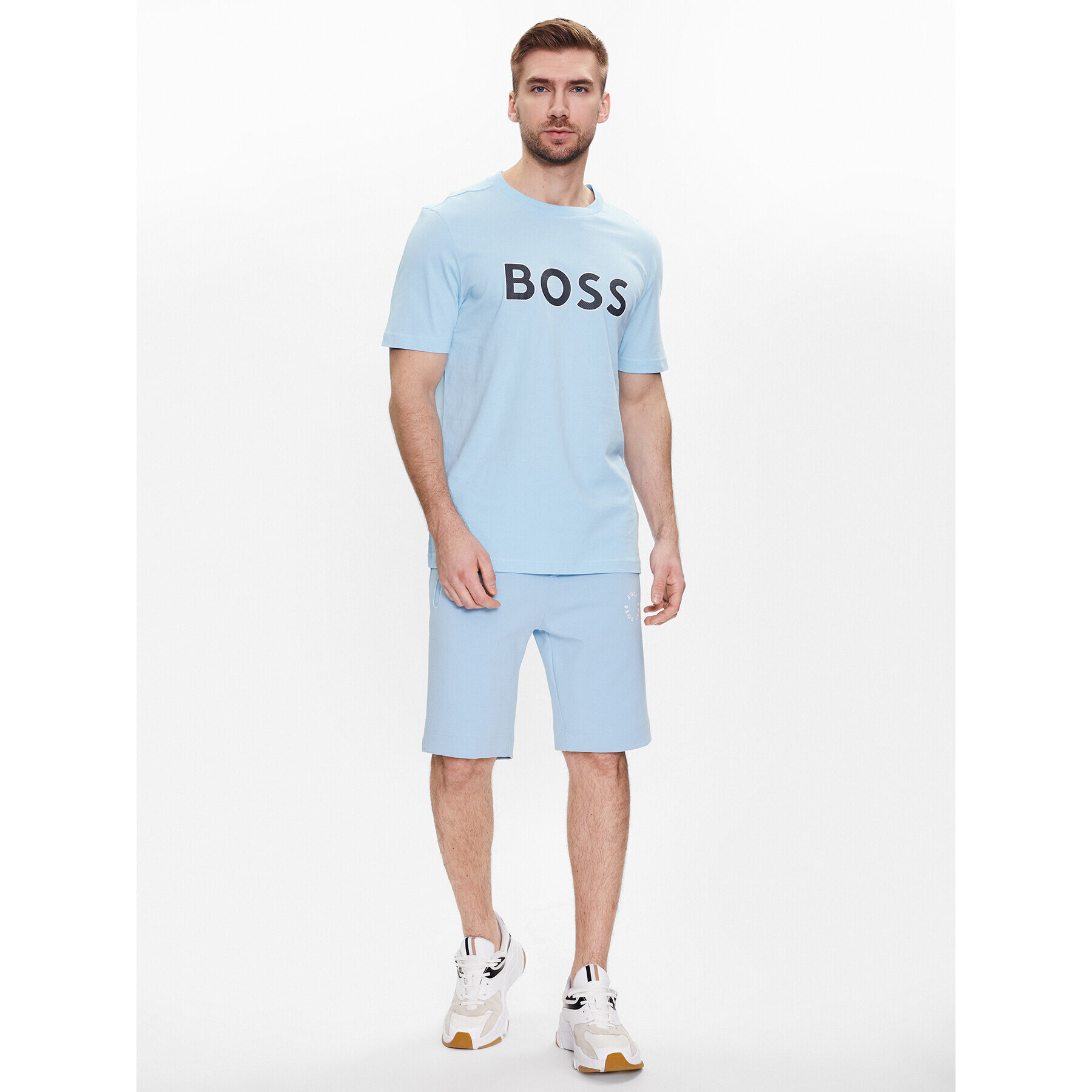 Boss Тишърт 50488793 Син Regular Fit - Pepit.bg