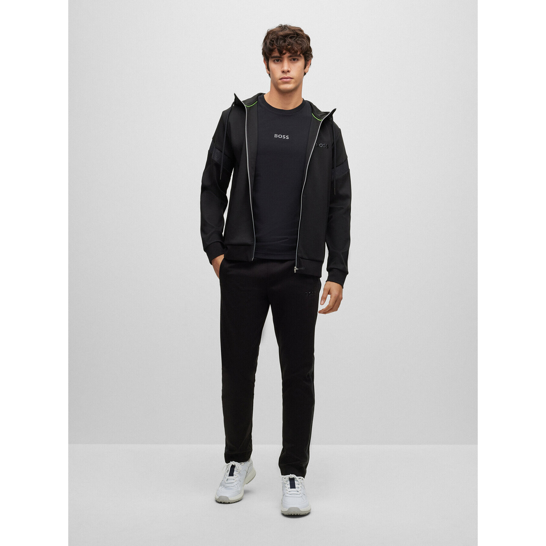 Boss Тишърт 50488794 Черен Regular Fit - Pepit.bg