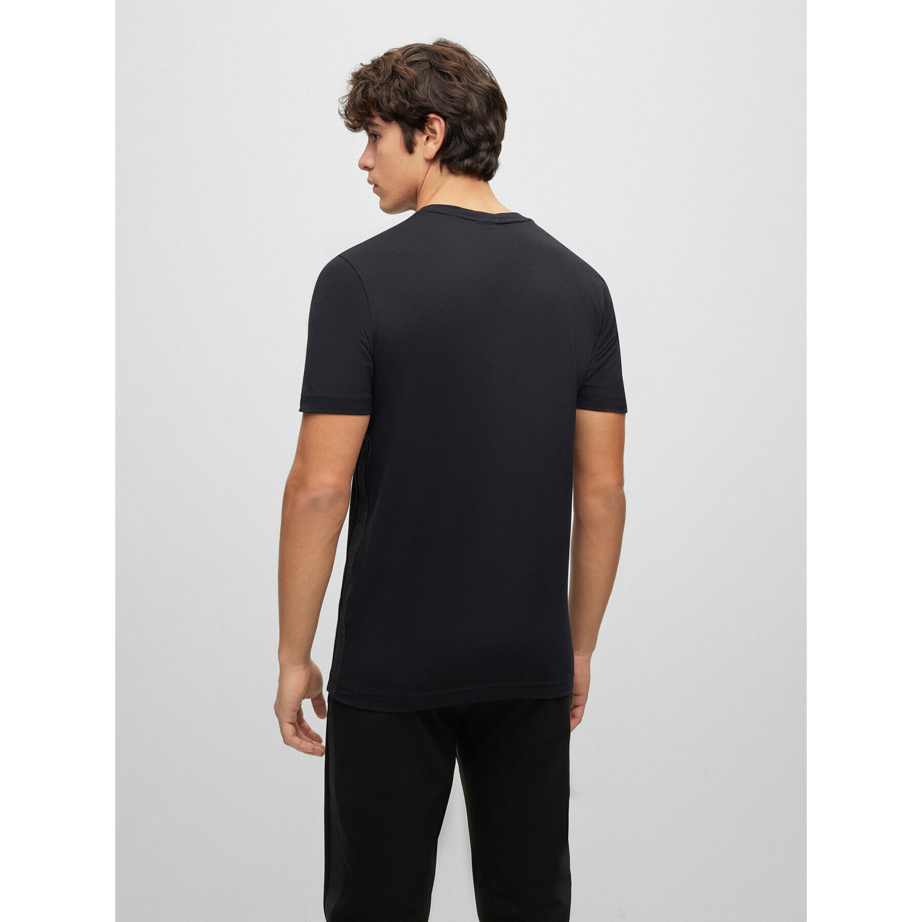 Boss Тишърт 50488794 Черен Regular Fit - Pepit.bg