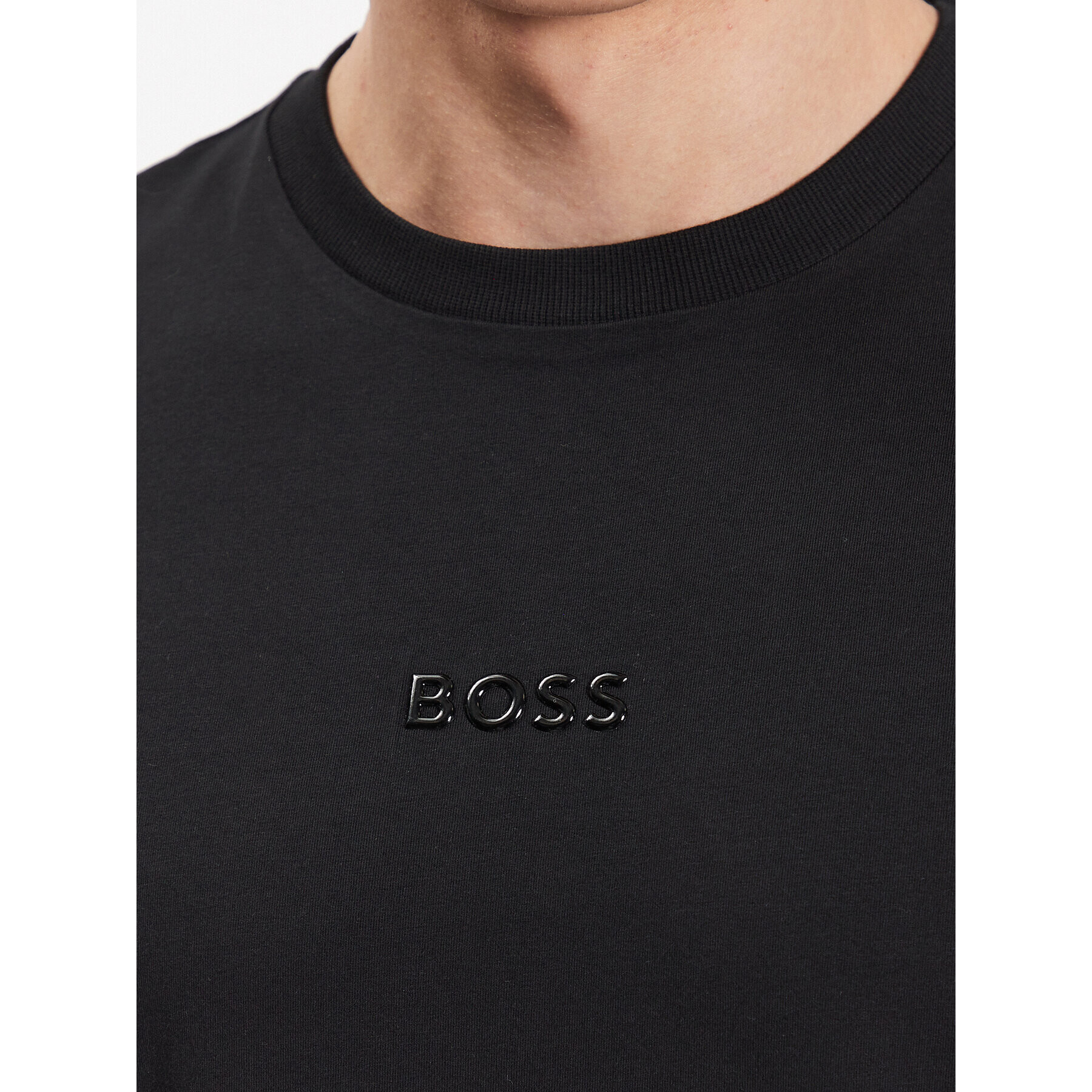 Boss Тишърт 50488794 Черен Regular Fit - Pepit.bg