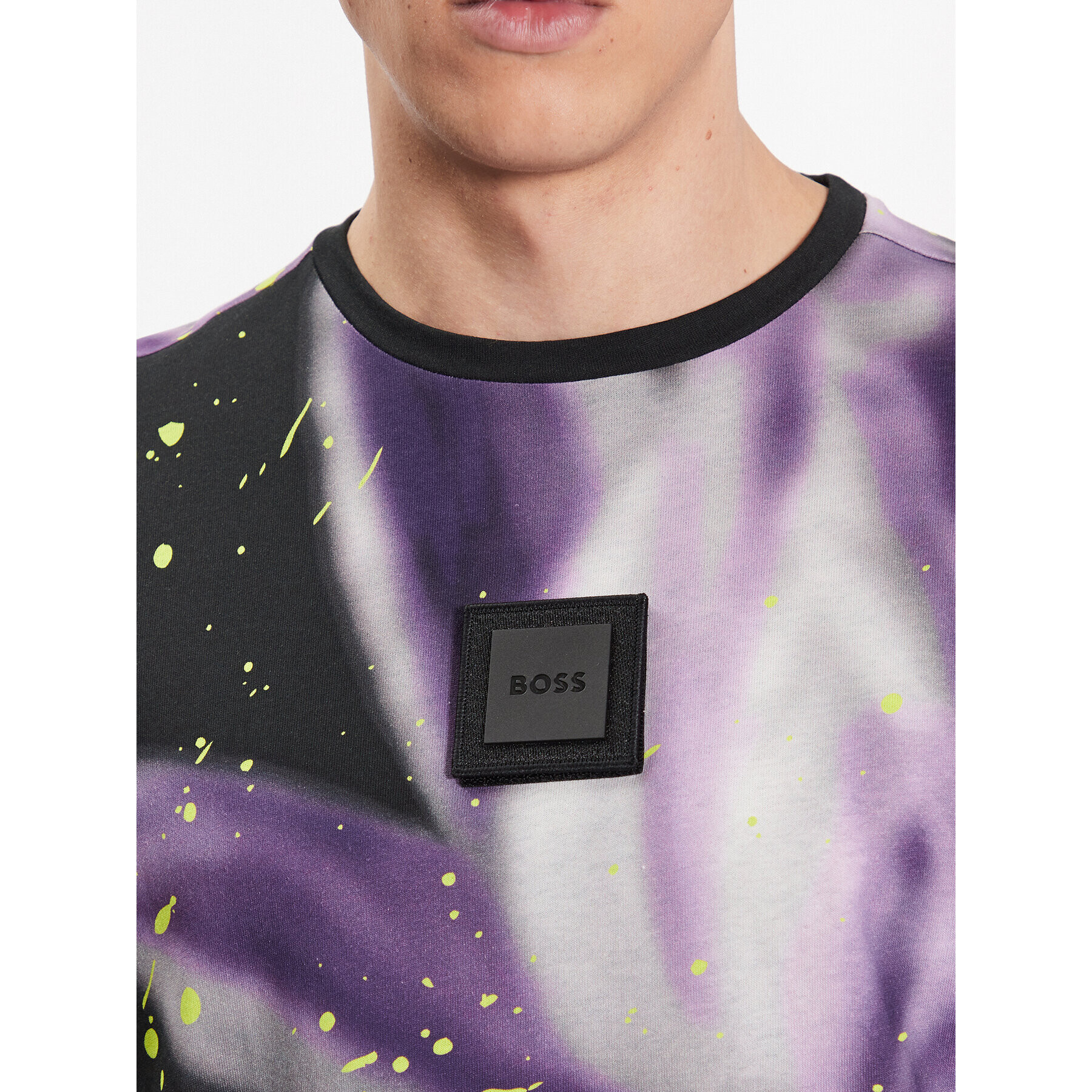 Boss Тишърт 50488816 Черен Relaxed Fit - Pepit.bg