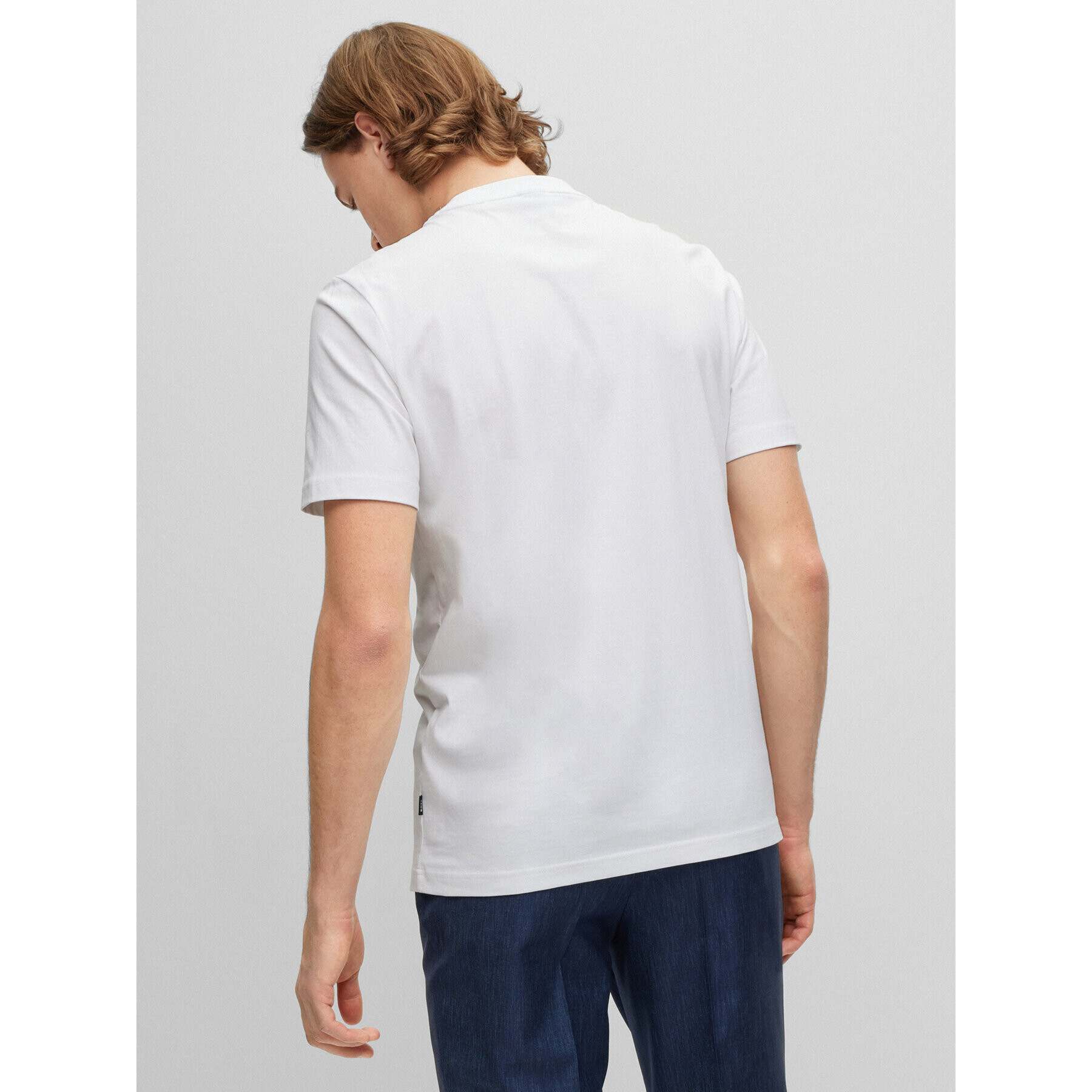 Boss Тишърт 50489334 Бял Regular Fit - Pepit.bg