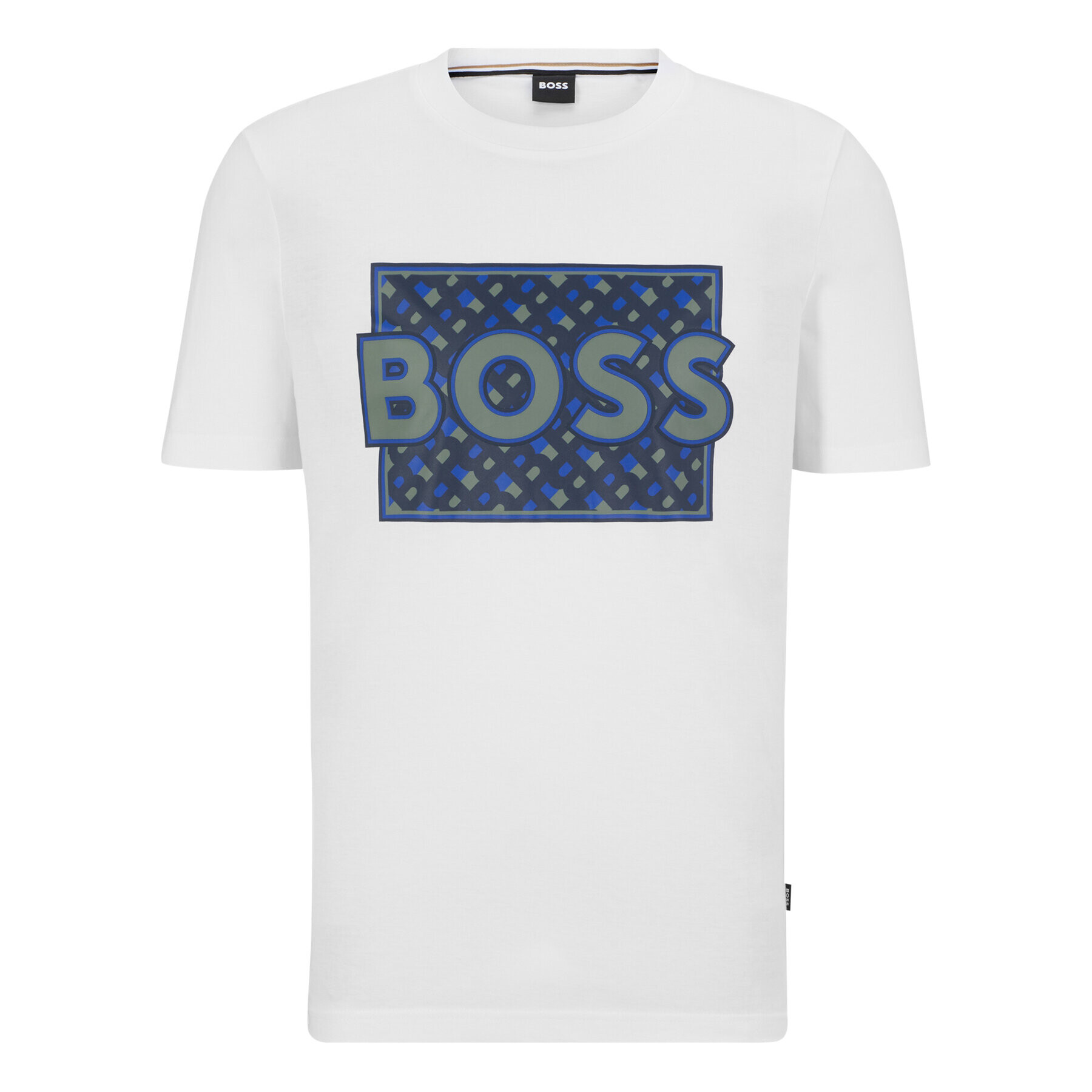 Boss Тишърт 50489334 Бял Regular Fit - Pepit.bg