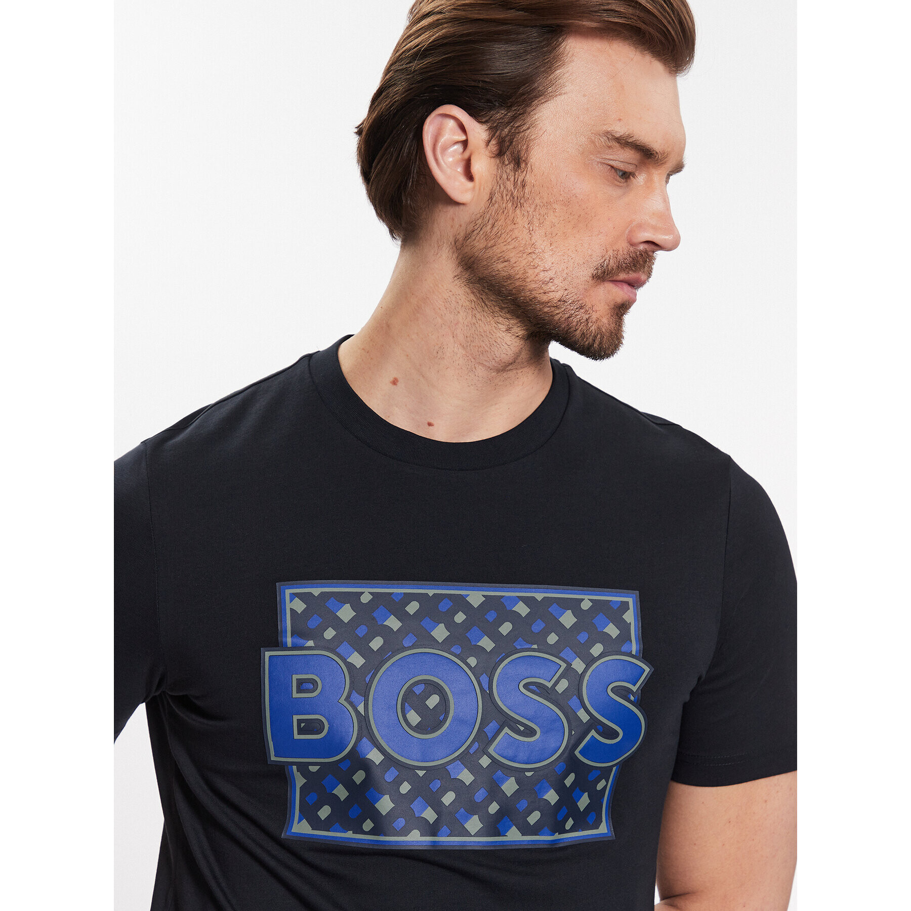 Boss Тишърт Tiburt 353 50489334 Тъмносин Regular Fit - Pepit.bg