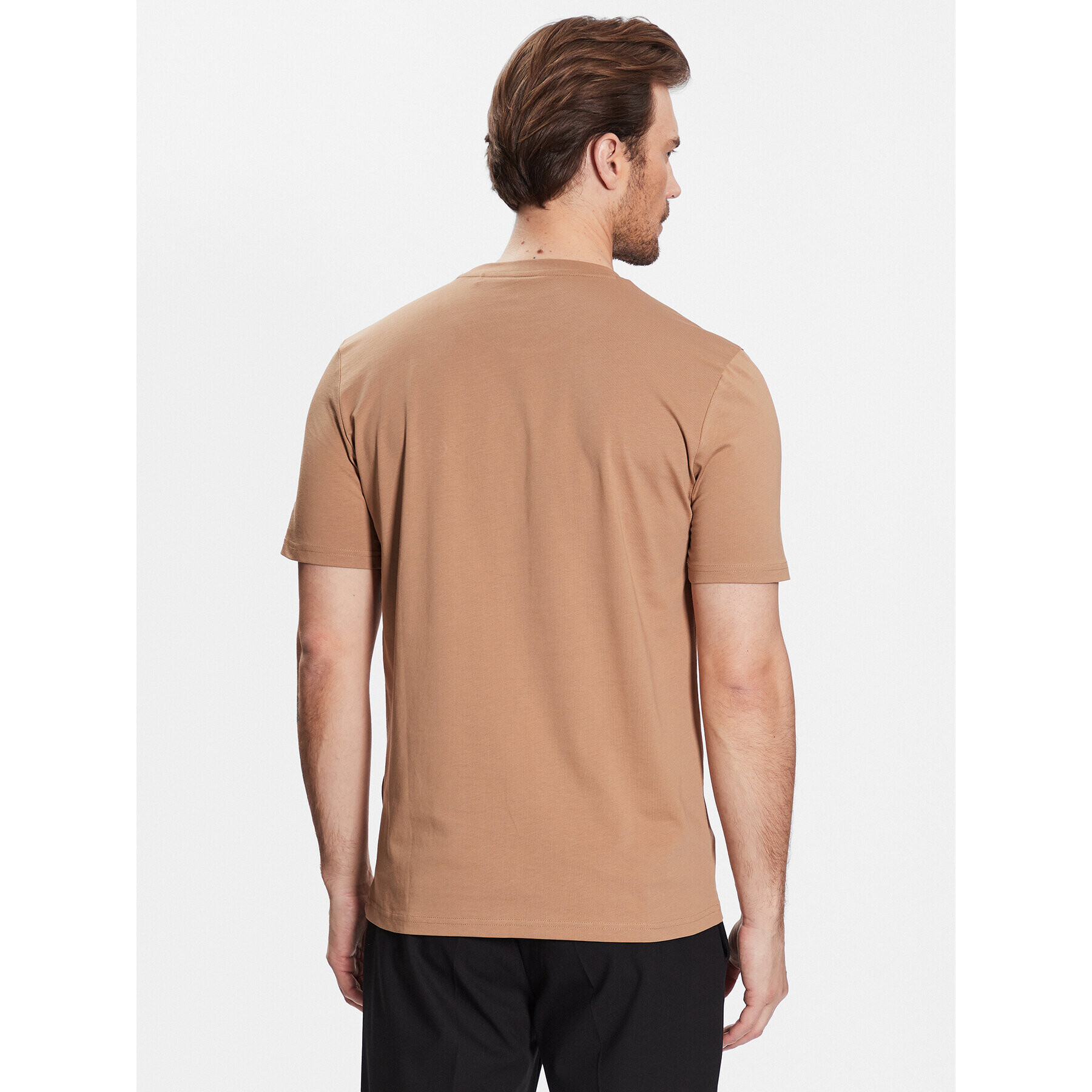 Boss Тишърт Tiburt 50489420 Бежов Regular Fit - Pepit.bg
