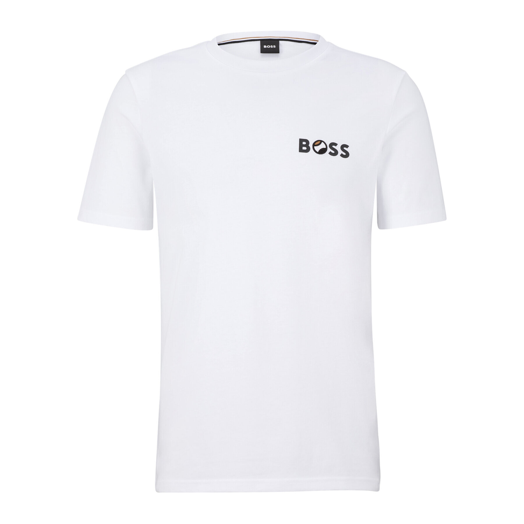 Boss Тишърт 50489420 Бял Regular Fit - Pepit.bg