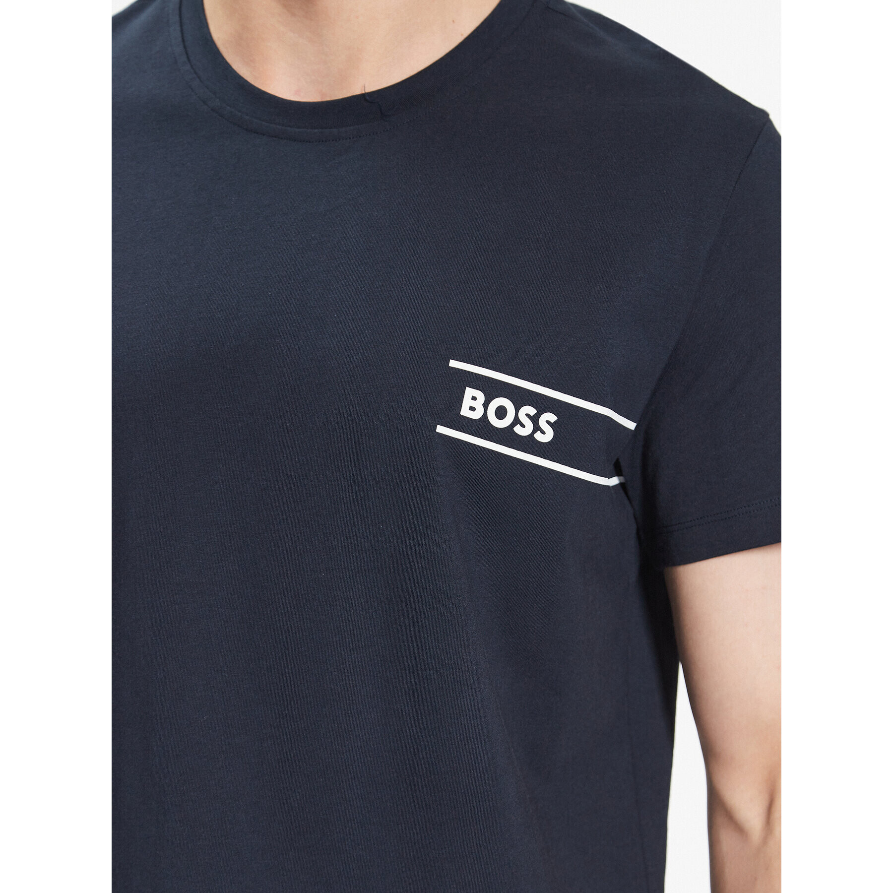 Boss Тишърт 50489442 Тъмносин Regular Fit - Pepit.bg