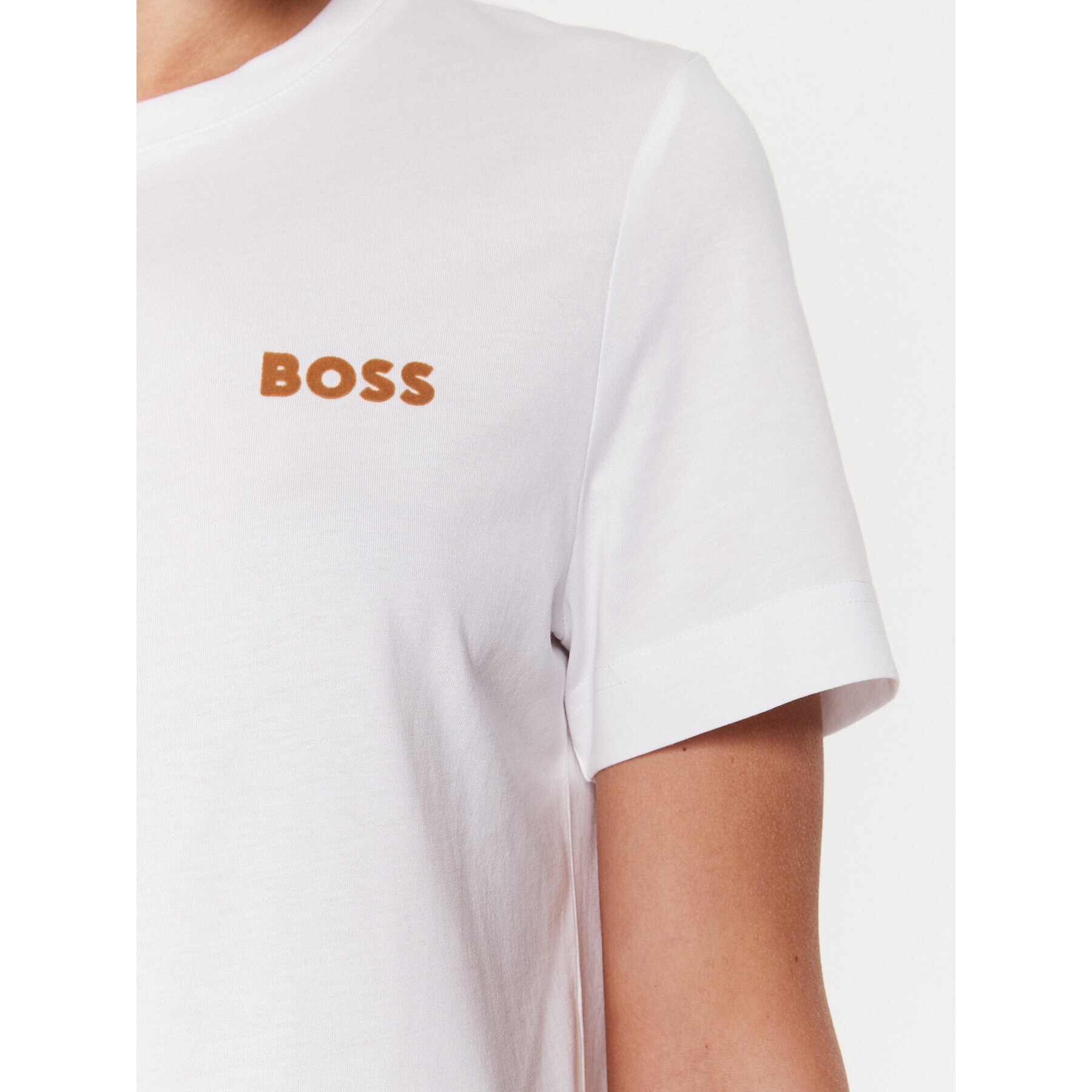 Boss Тишърт 50489525 Бял Regular Fit - Pepit.bg