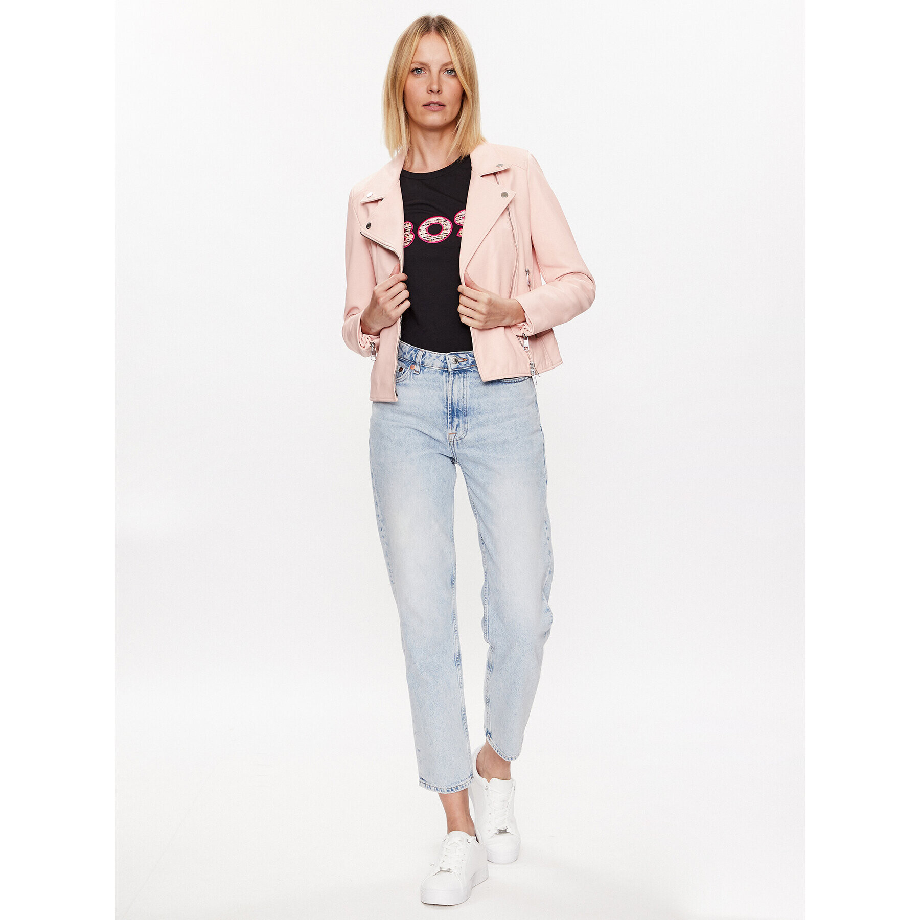 Boss Тишърт Logo 50489531 Черен Slim Fit - Pepit.bg