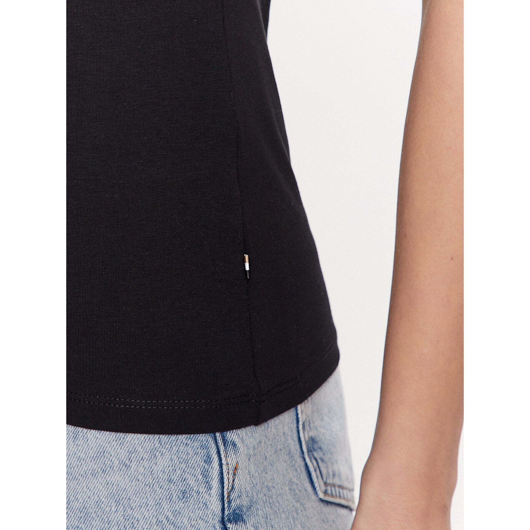 Boss Тишърт Logo 50489531 Черен Slim Fit - Pepit.bg