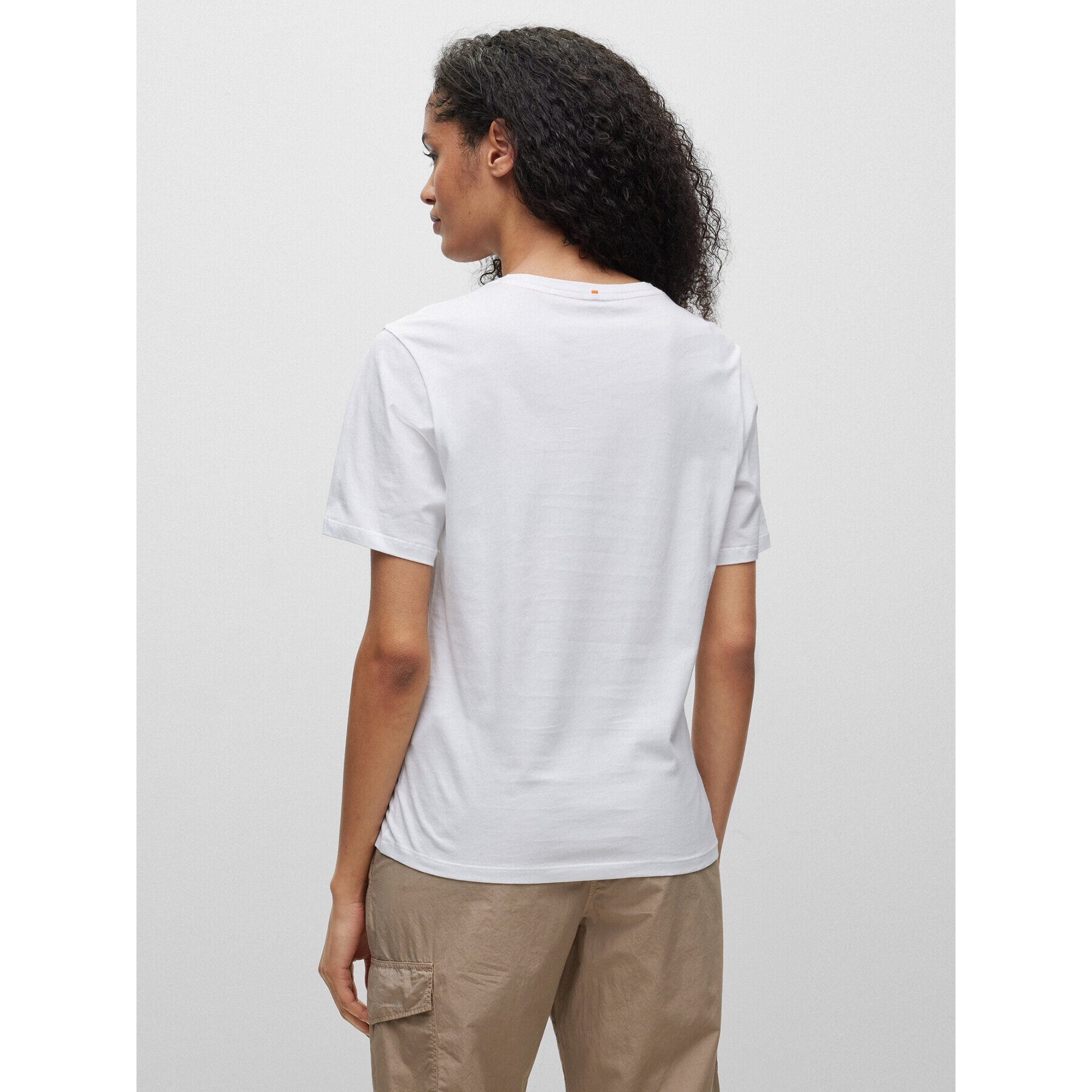 Boss Тишърт 50489585 Бял Regular Fit - Pepit.bg