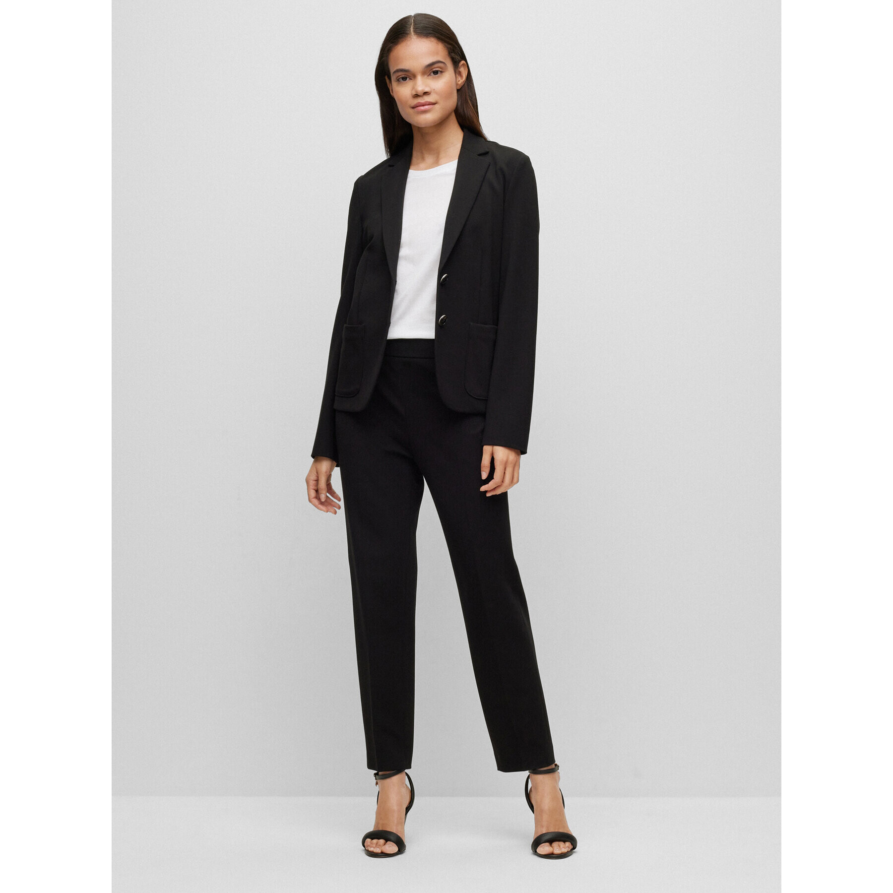 Boss Тишърт 50489871 Бял Slim Fit - Pepit.bg