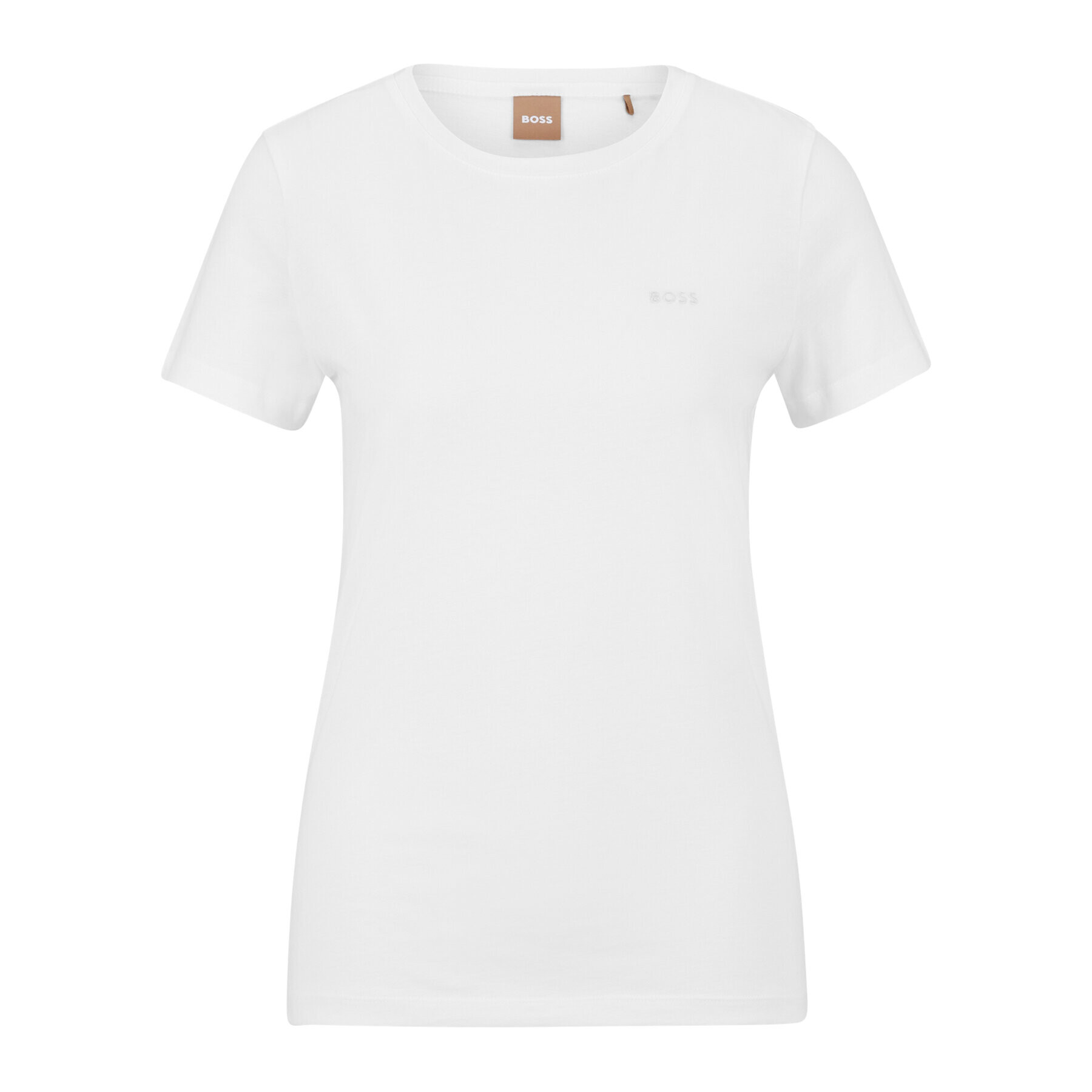 Boss Тишърт 50489871 Бял Slim Fit - Pepit.bg