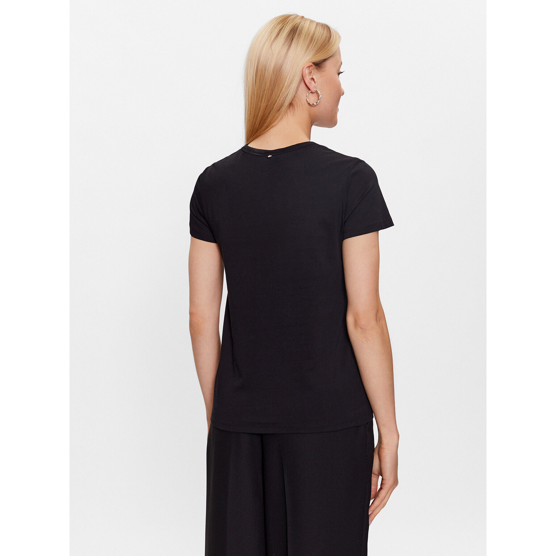 Boss Тишърт Eventsa 50490018 Черен Slim Fit - Pepit.bg