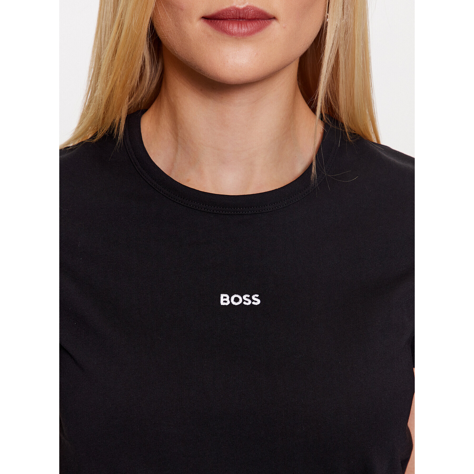 Boss Тишърт Eventsa 50490018 Черен Slim Fit - Pepit.bg