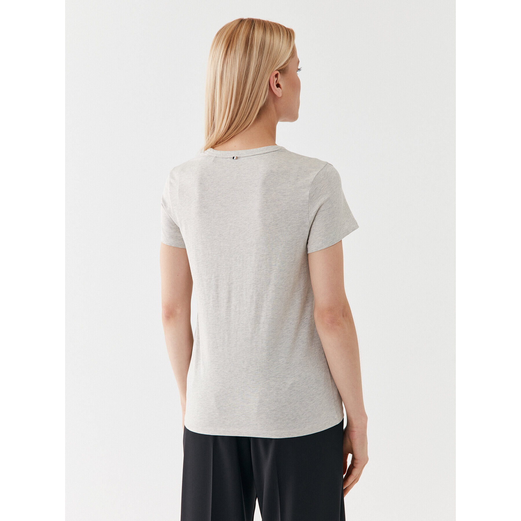 Boss Тишърт 50490018 Сив Slim Fit - Pepit.bg