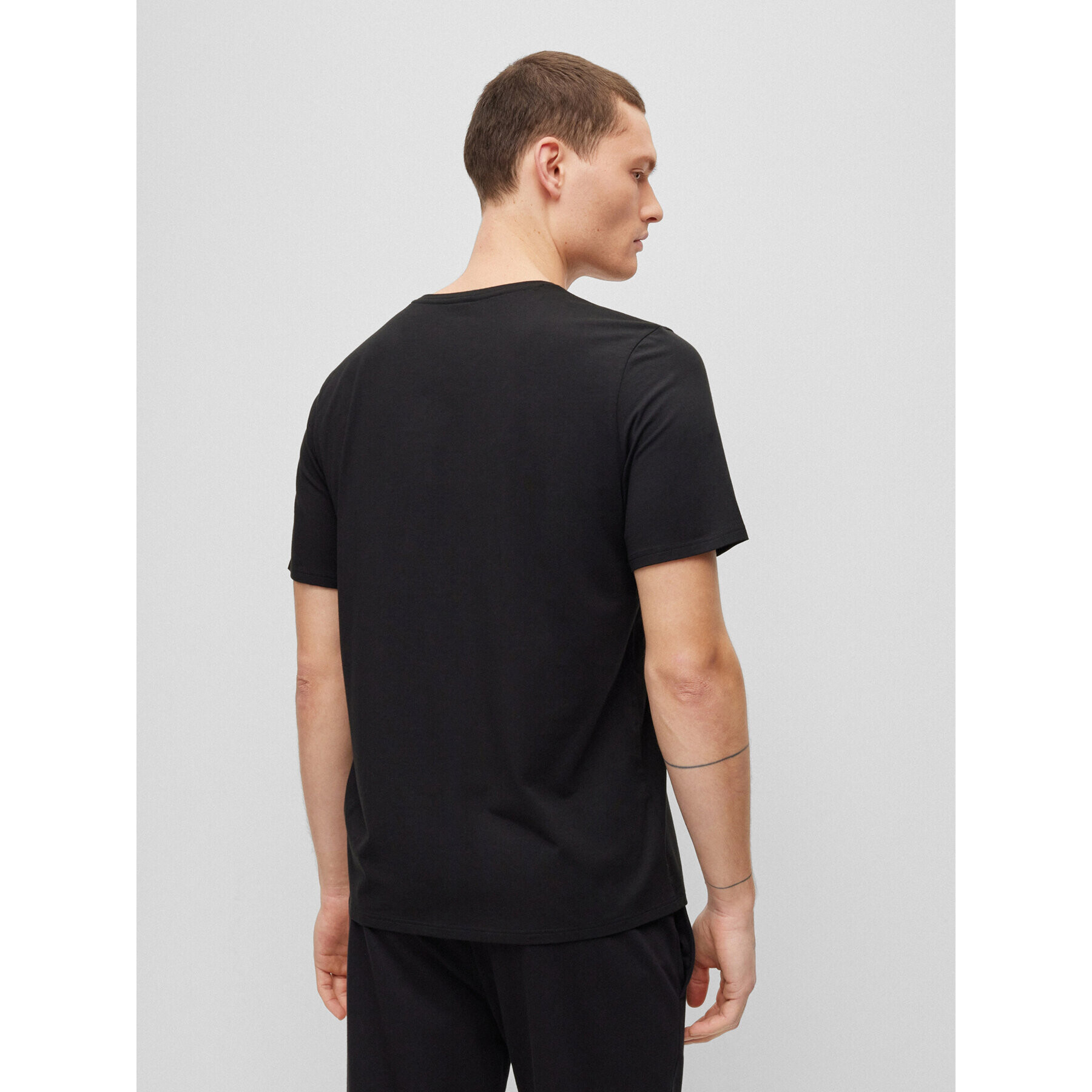 Boss Тишърт 50490923 Черен Regular Fit - Pepit.bg