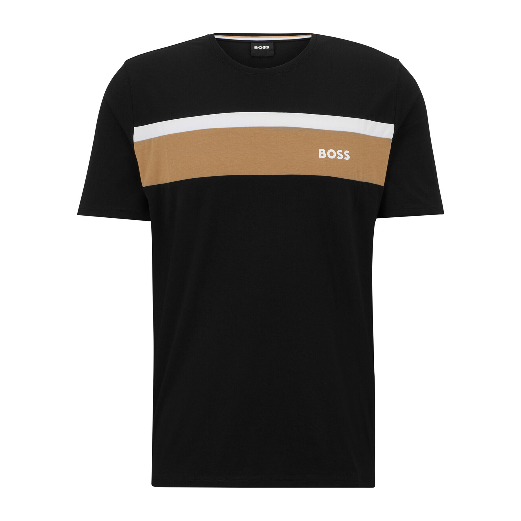 Boss Тишърт 50490923 Черен Regular Fit - Pepit.bg