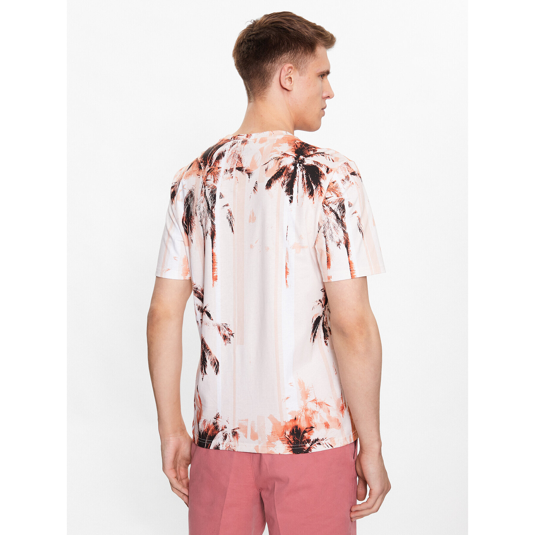 Boss Тишърт Teesummer 50491107 Оранжев Regular Fit - Pepit.bg