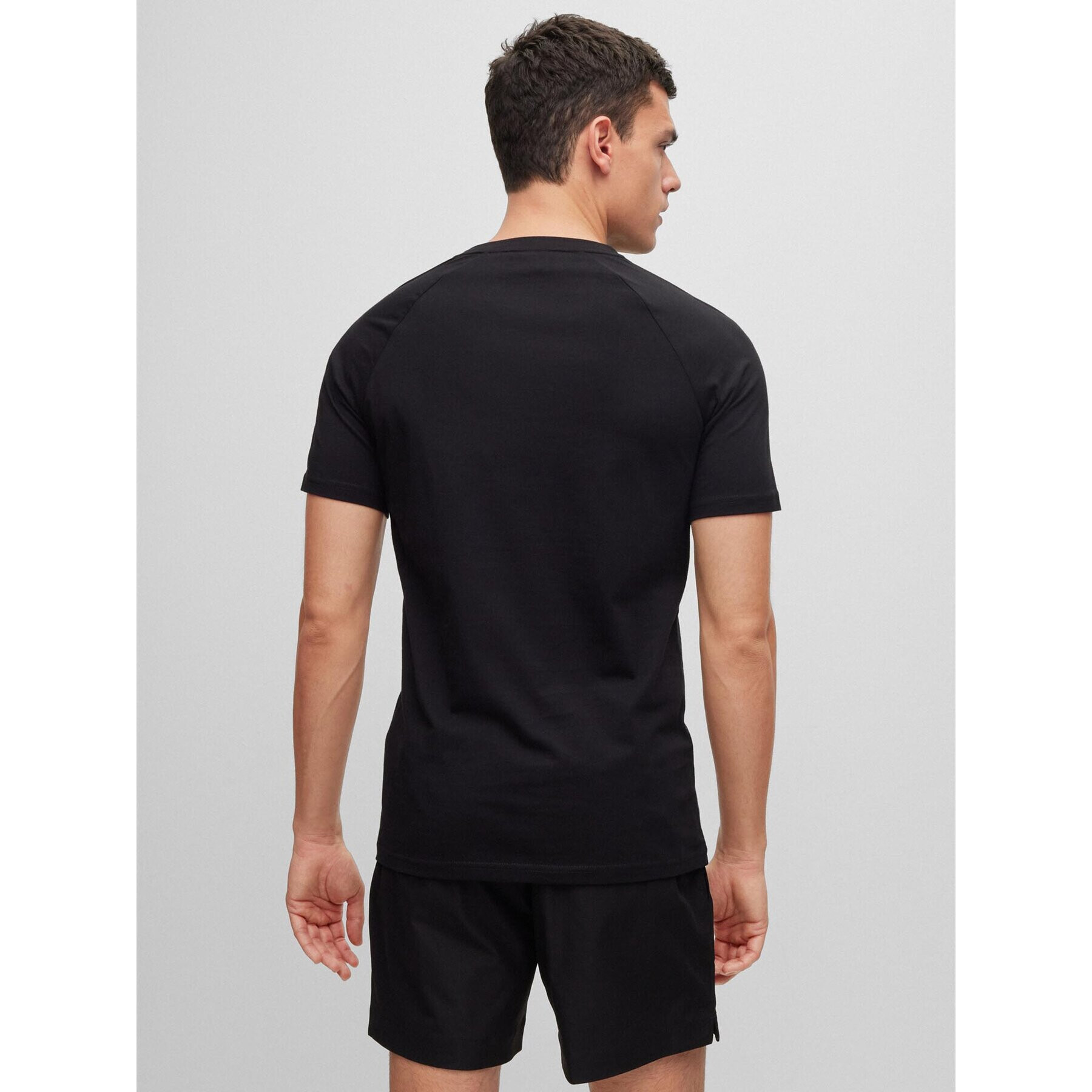 Boss Тишърт 50491696 Черен Slim Fit - Pepit.bg