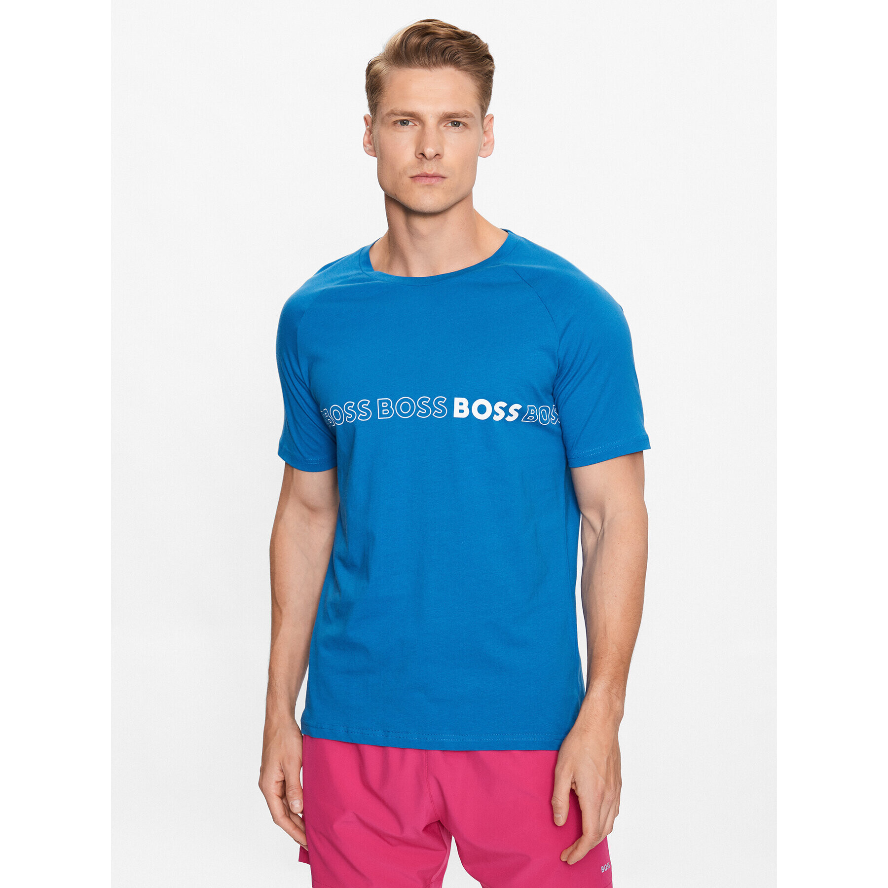 Boss Тишърт 50491696 Син Slim Fit - Pepit.bg