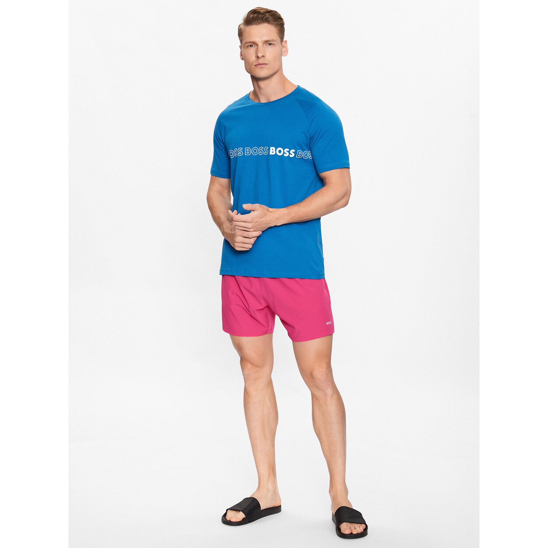 Boss Тишърт 50491696 Син Slim Fit - Pepit.bg