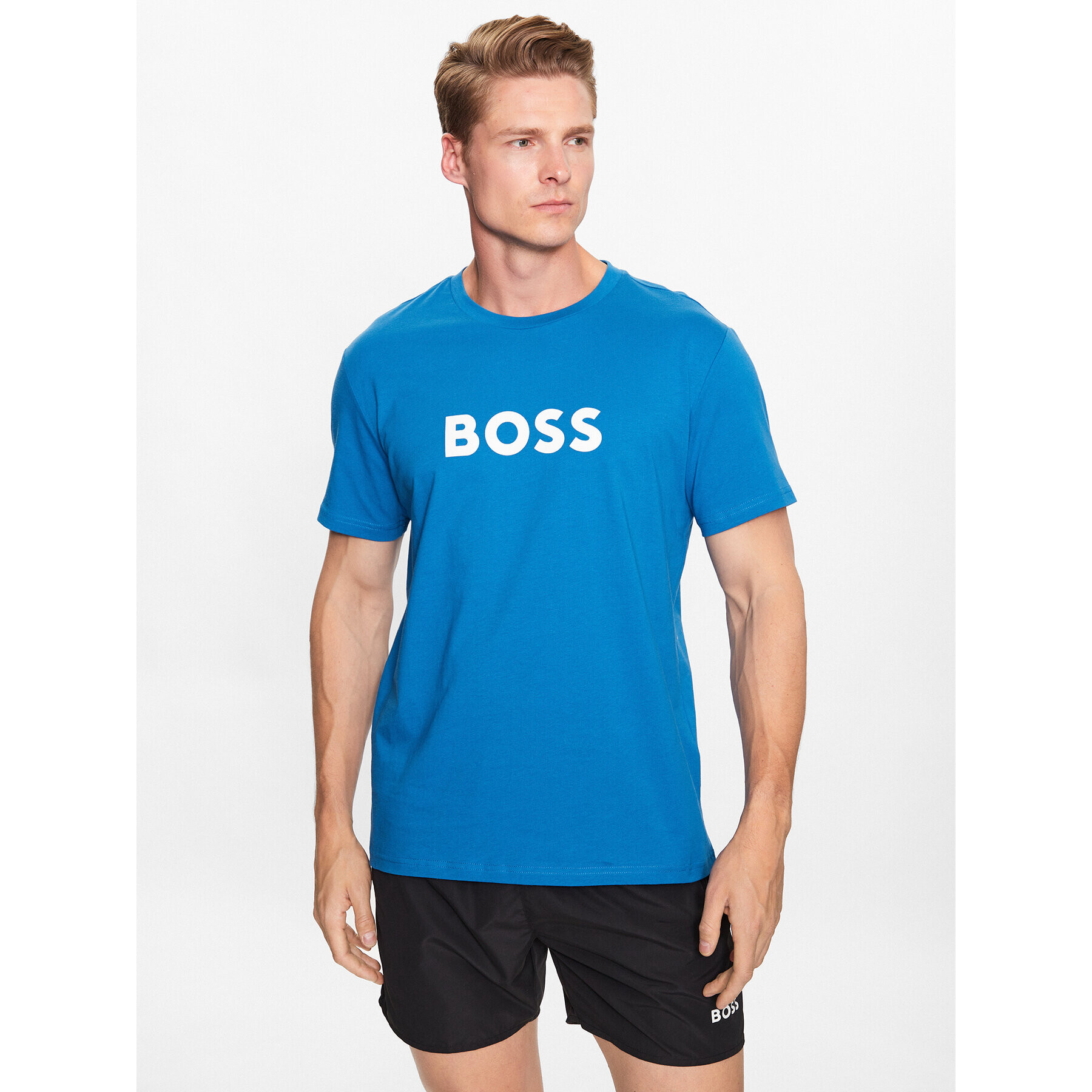 Boss Тишърт 50491706 Син Regular Fit - Pepit.bg