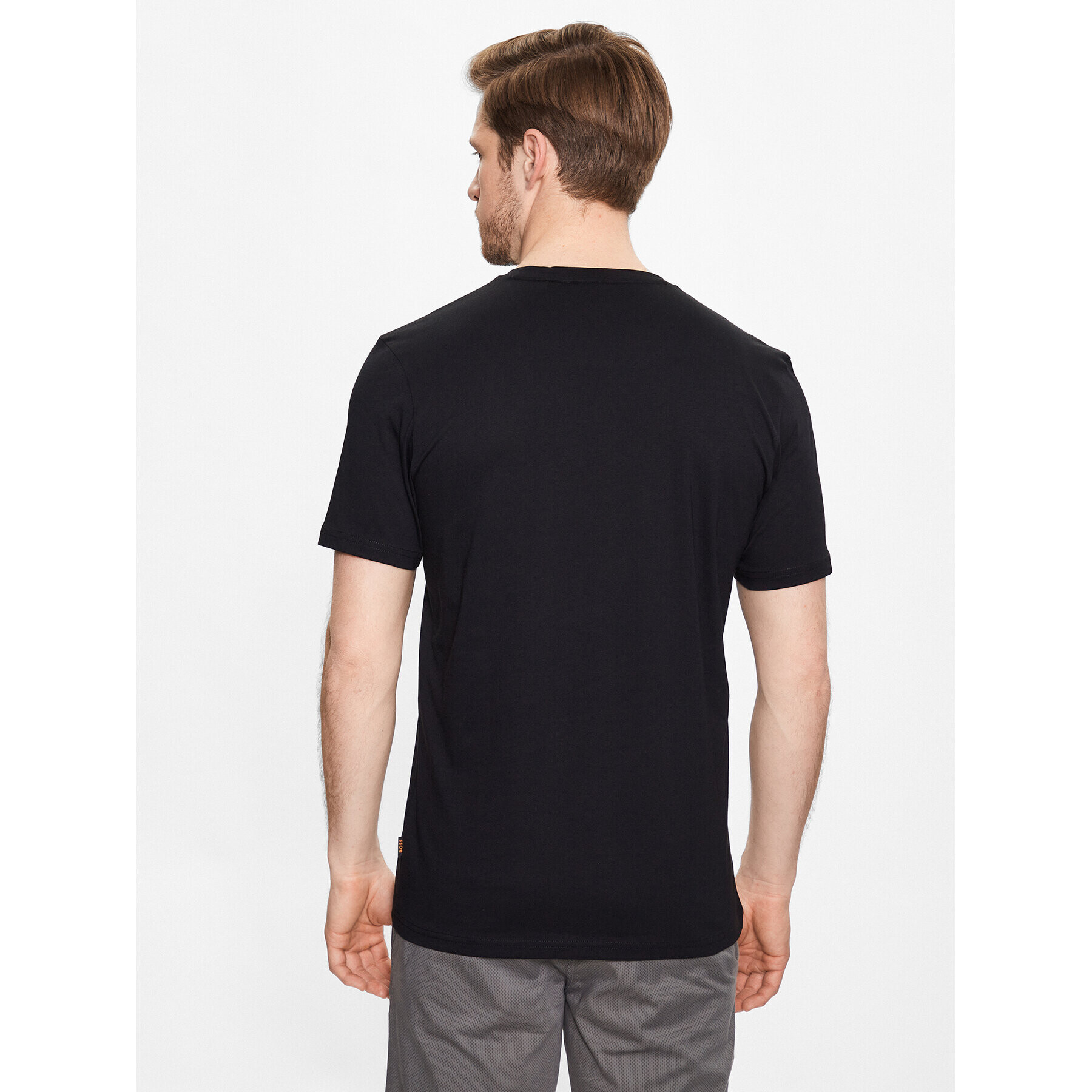 Boss Тишърт Teeshark 50491716 Черен Regular Fit - Pepit.bg