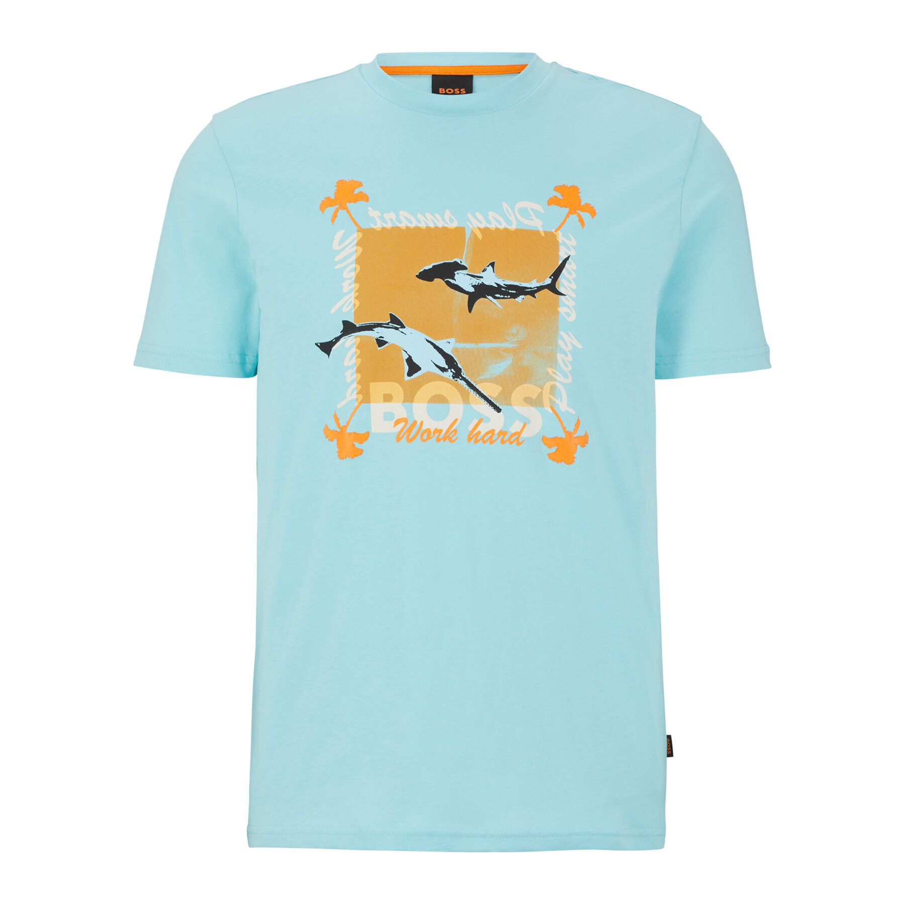Boss Тишърт 50491716 Син Regular Fit - Pepit.bg