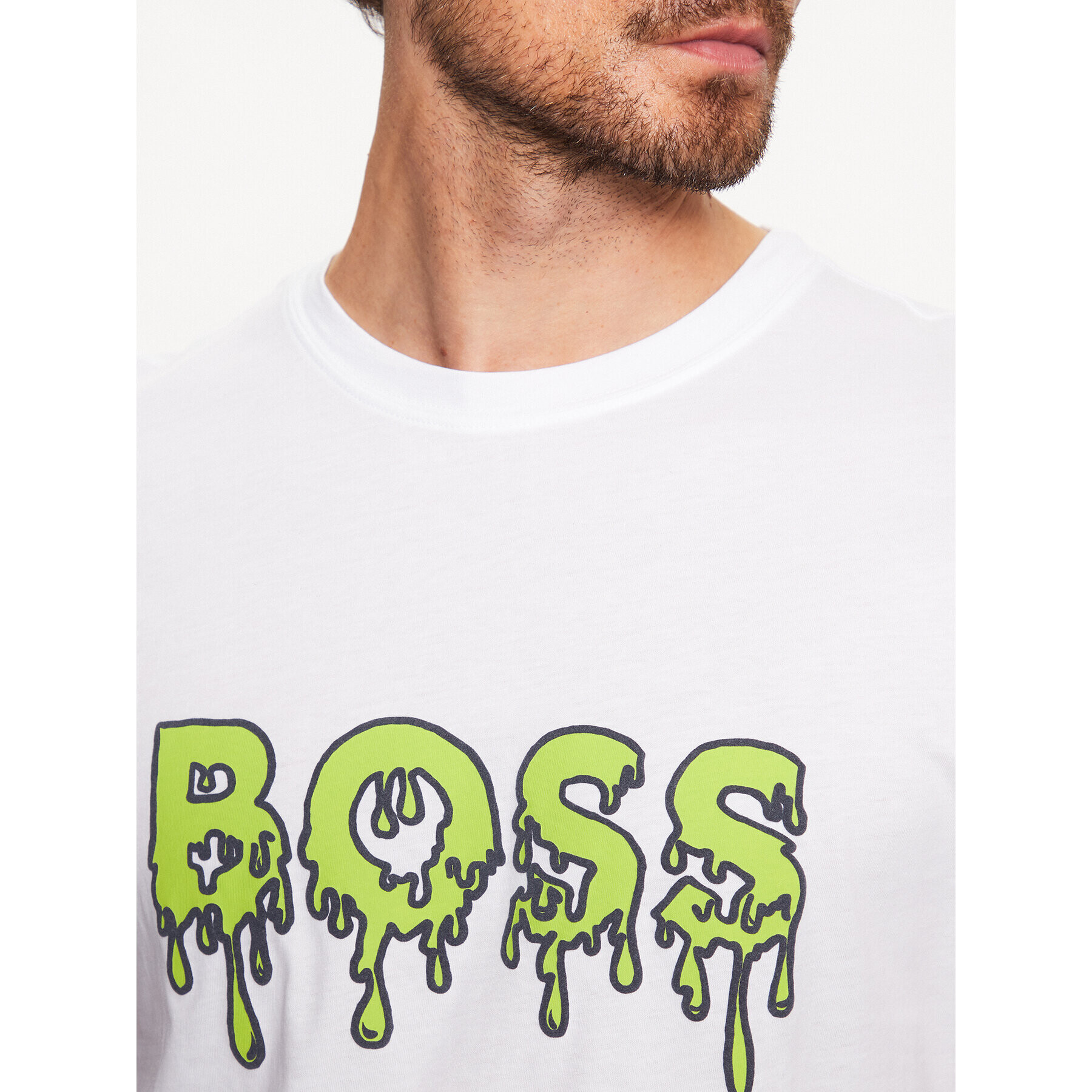 Boss Тишърт 50491718 Бял Relaxed Fit - Pepit.bg