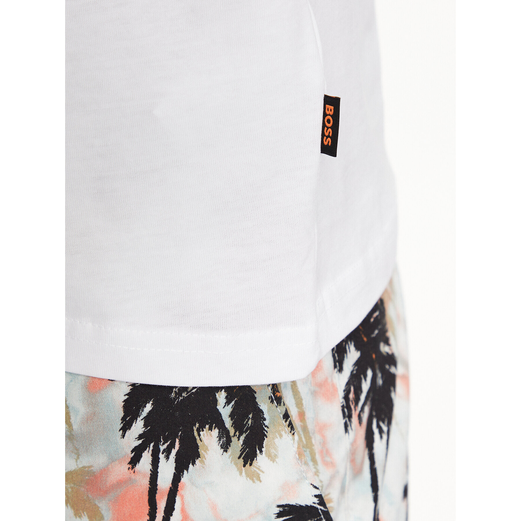 Boss Тишърт 50491718 Бял Relaxed Fit - Pepit.bg
