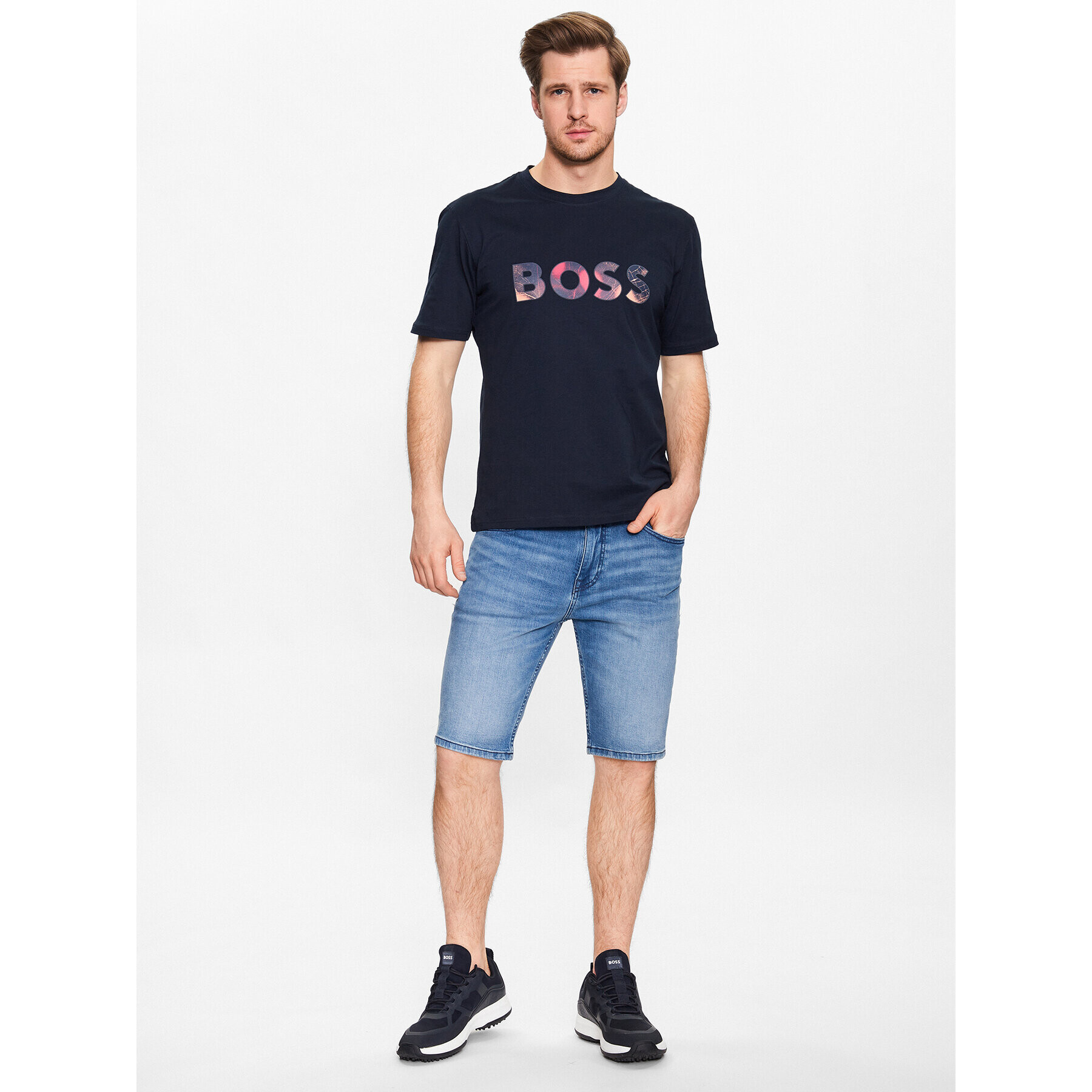 Boss Тишърт Teeart 50491718 Син Relaxed Fit - Pepit.bg