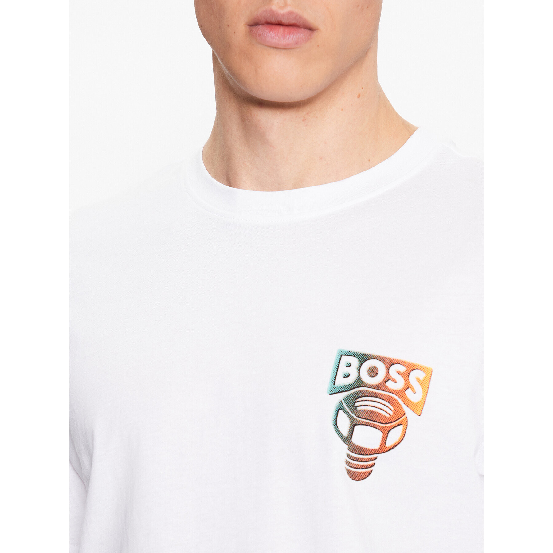 Boss Тишърт 50491723 Бял Relaxed Fit - Pepit.bg