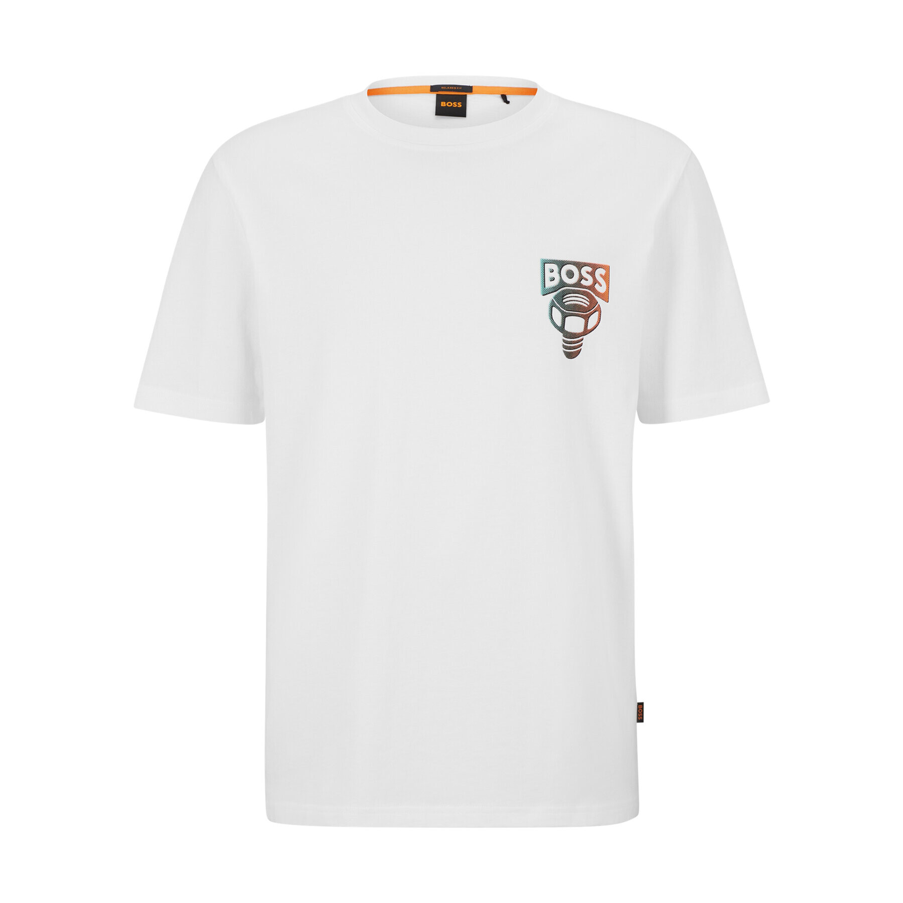 Boss Тишърт 50491723 Бял Relaxed Fit - Pepit.bg