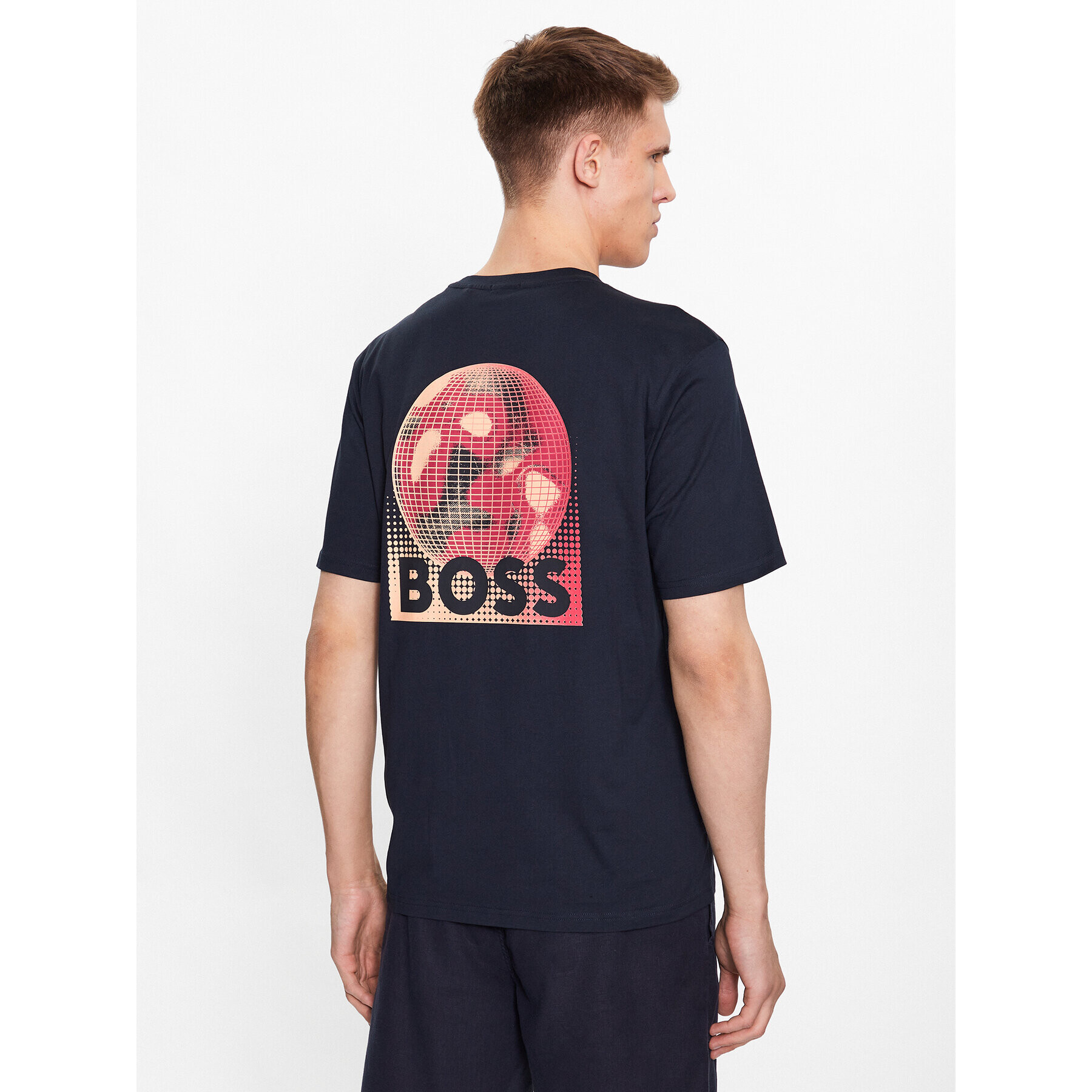 Boss Тишърт Universe 50491723 Тъмносин Relaxed Fit - Pepit.bg